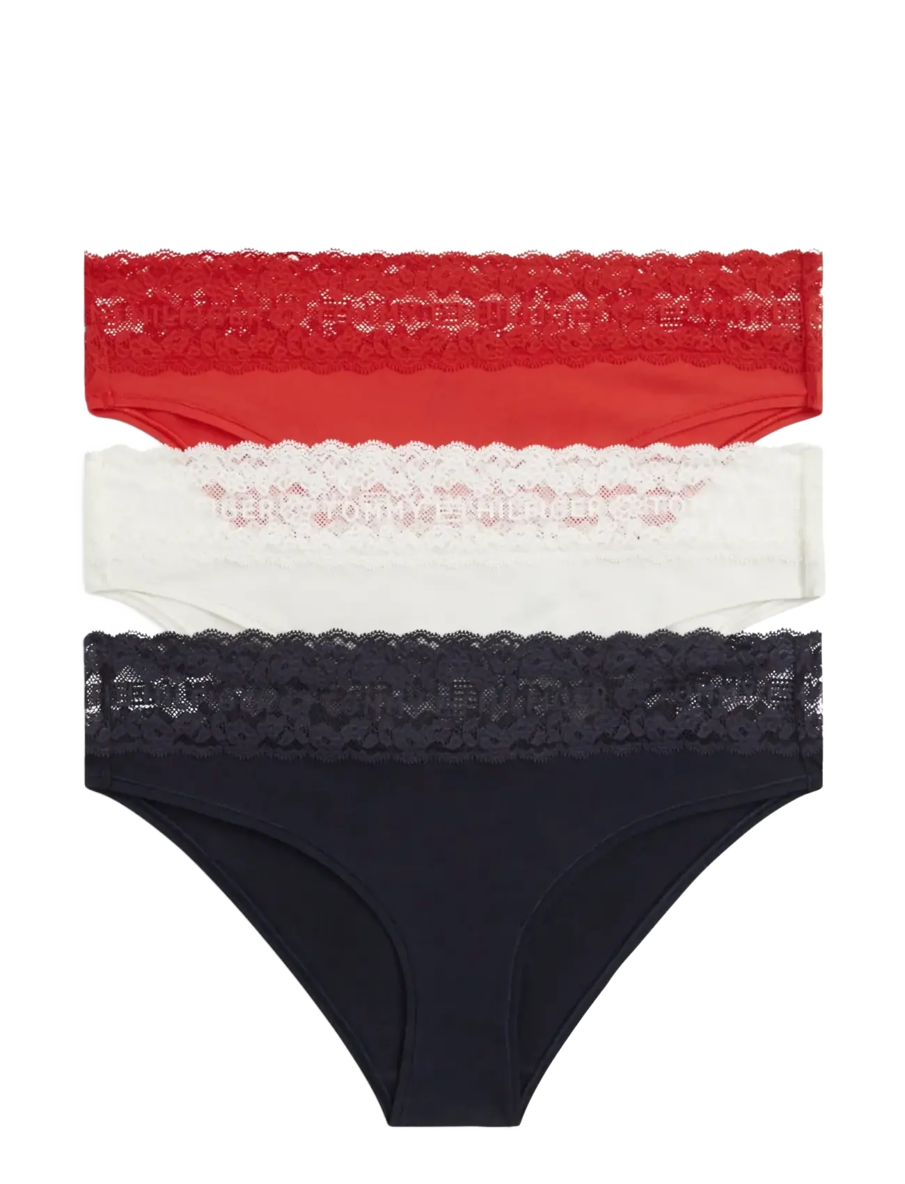 Tommy Hilfiger 3 PACK BIKINI - Underkläder - FIREWORK IVORY DESERT SKY / multi
