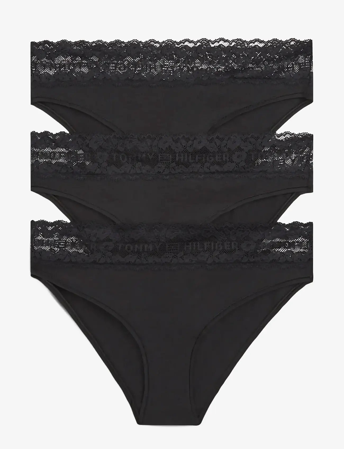 Tommy Hilfiger - 3 PACK BIKINI - briefs - black   black   black - 1