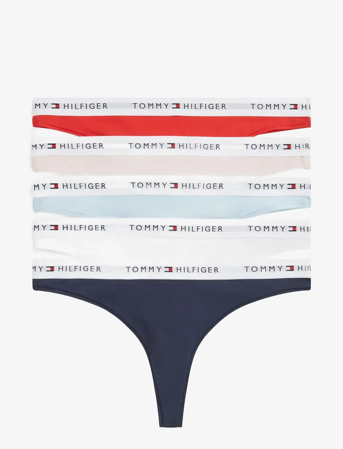 Tommy Hilfiger - 5 PACK THONG - stringtrusser - pink blue white red twilight - 1