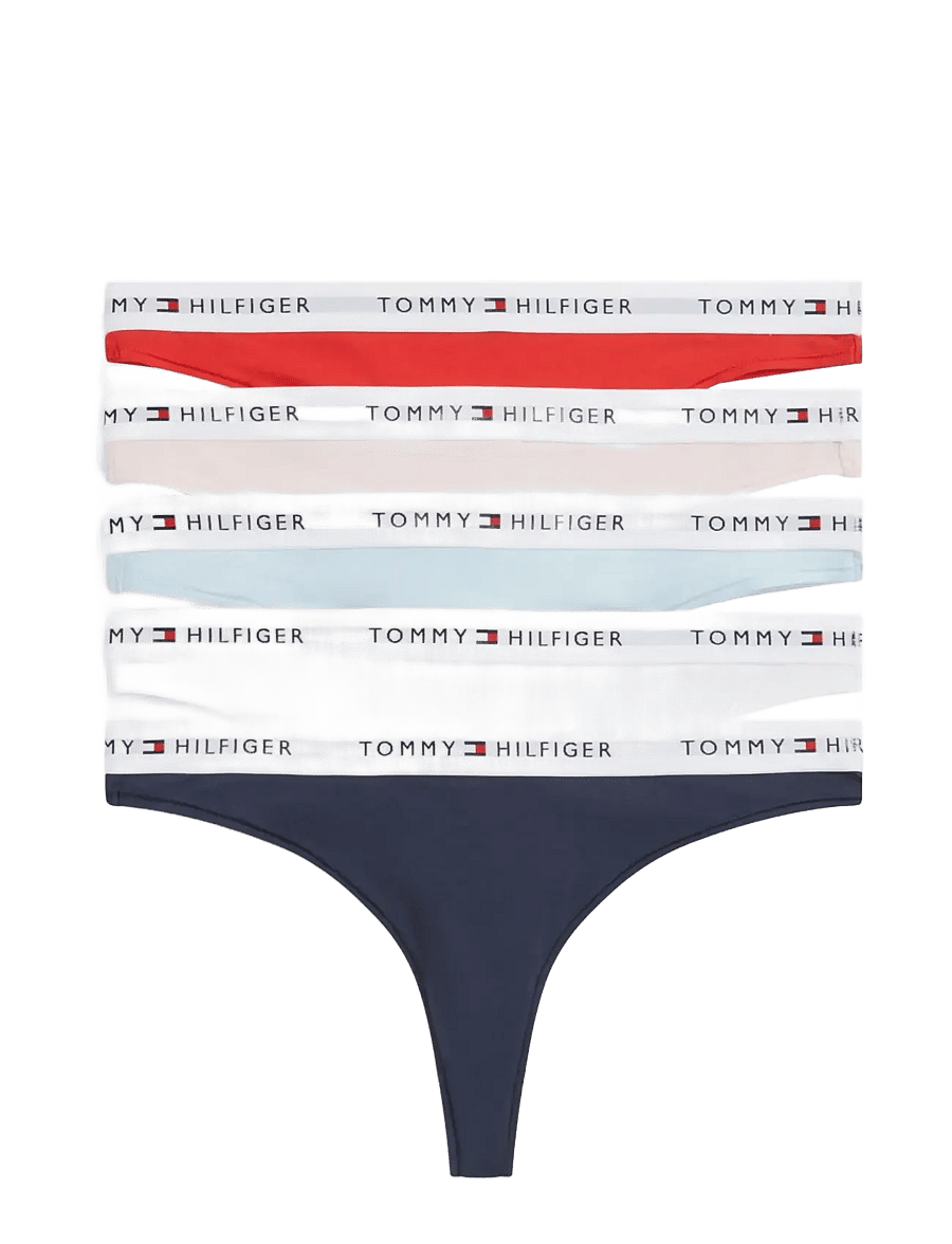 Tommy Hilfiger - 5 PACK THONG - stringtrosor - pink blue white red twilight - 1