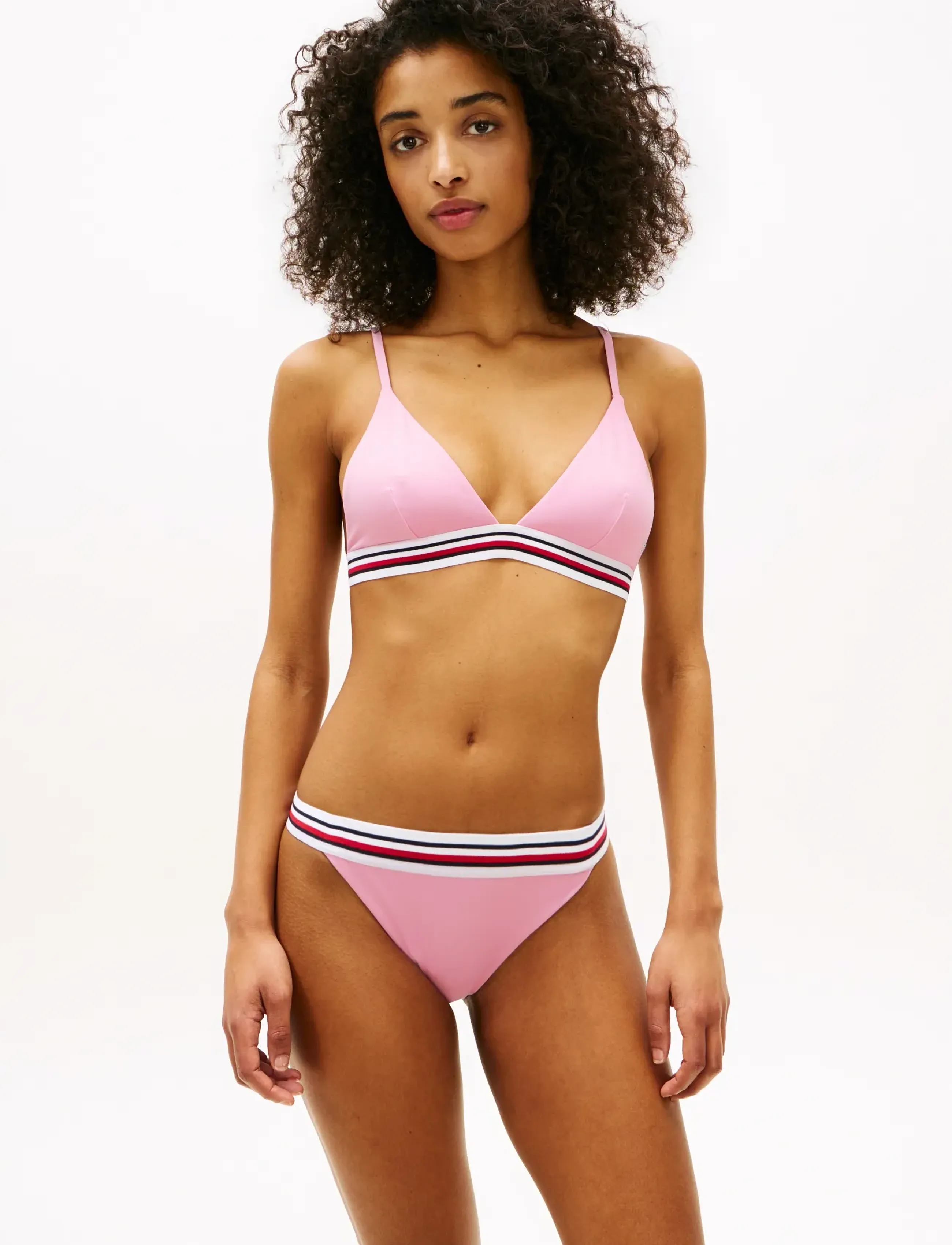 Tommy Hilfiger Triangle Rp, Kvinder, Trekant Bikinitop, Pink, Str: M