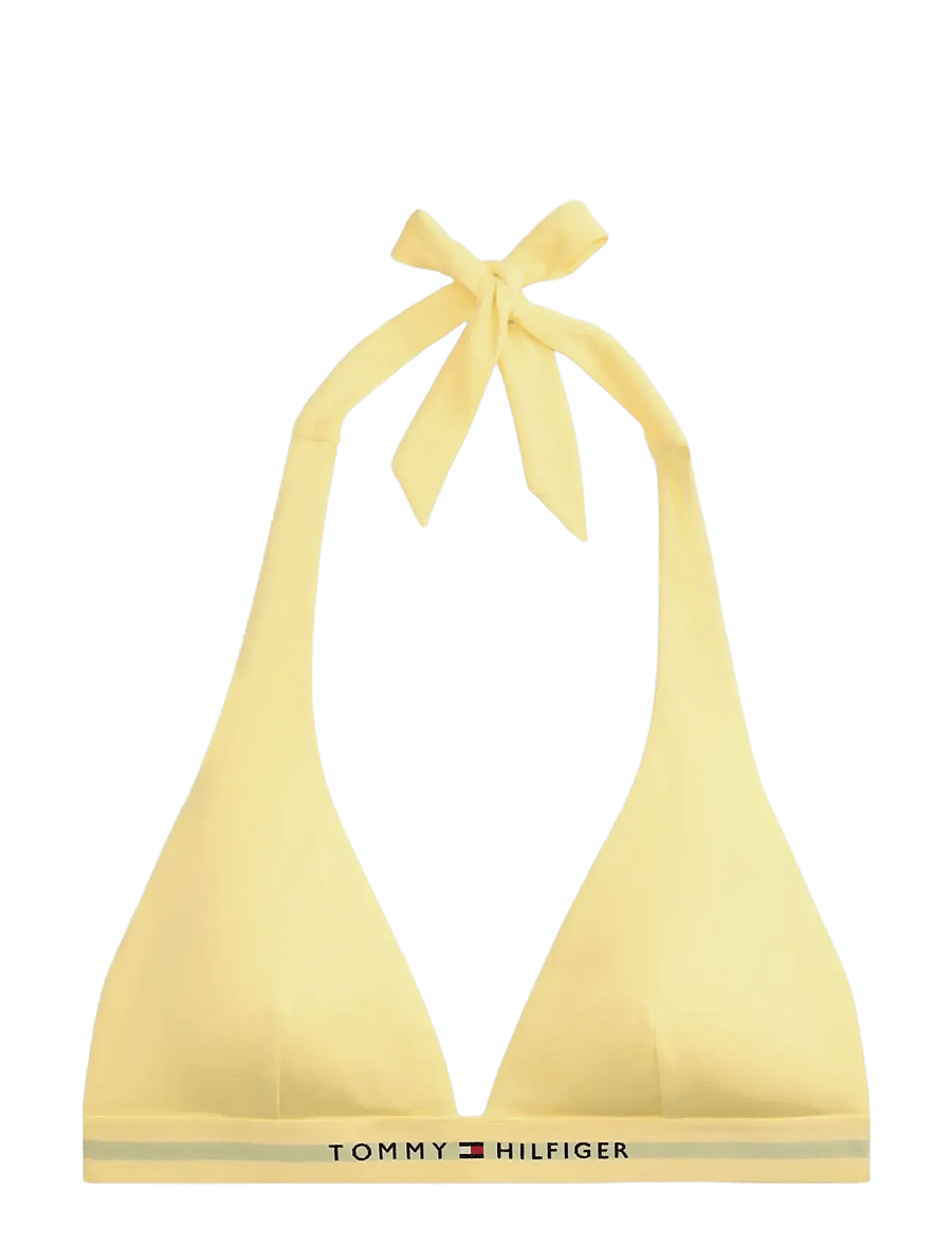 Tommy Hilfiger - HALTER RP - kolmnurksed bikiinid - citronella - 1