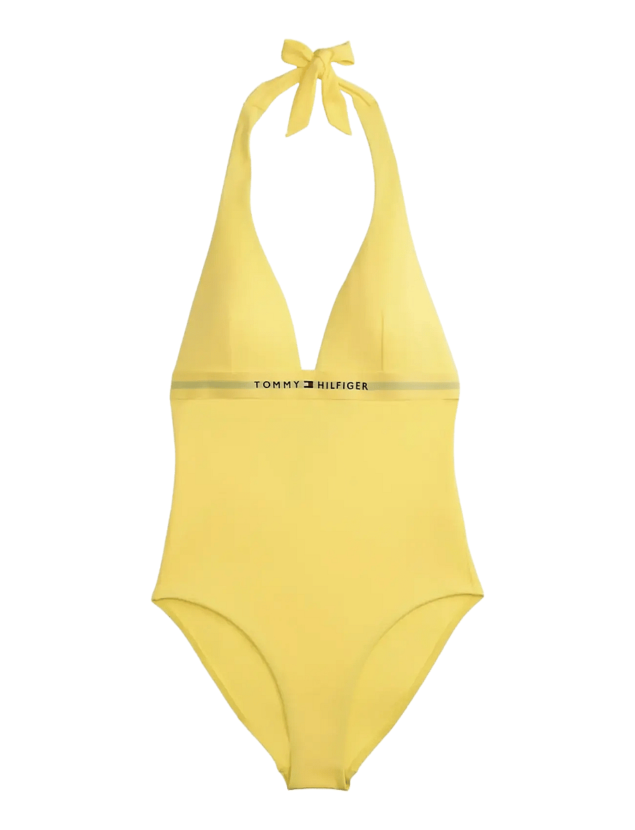 Tommy Hilfiger - HALTER RP OP - badeanzüge - citronella - 1