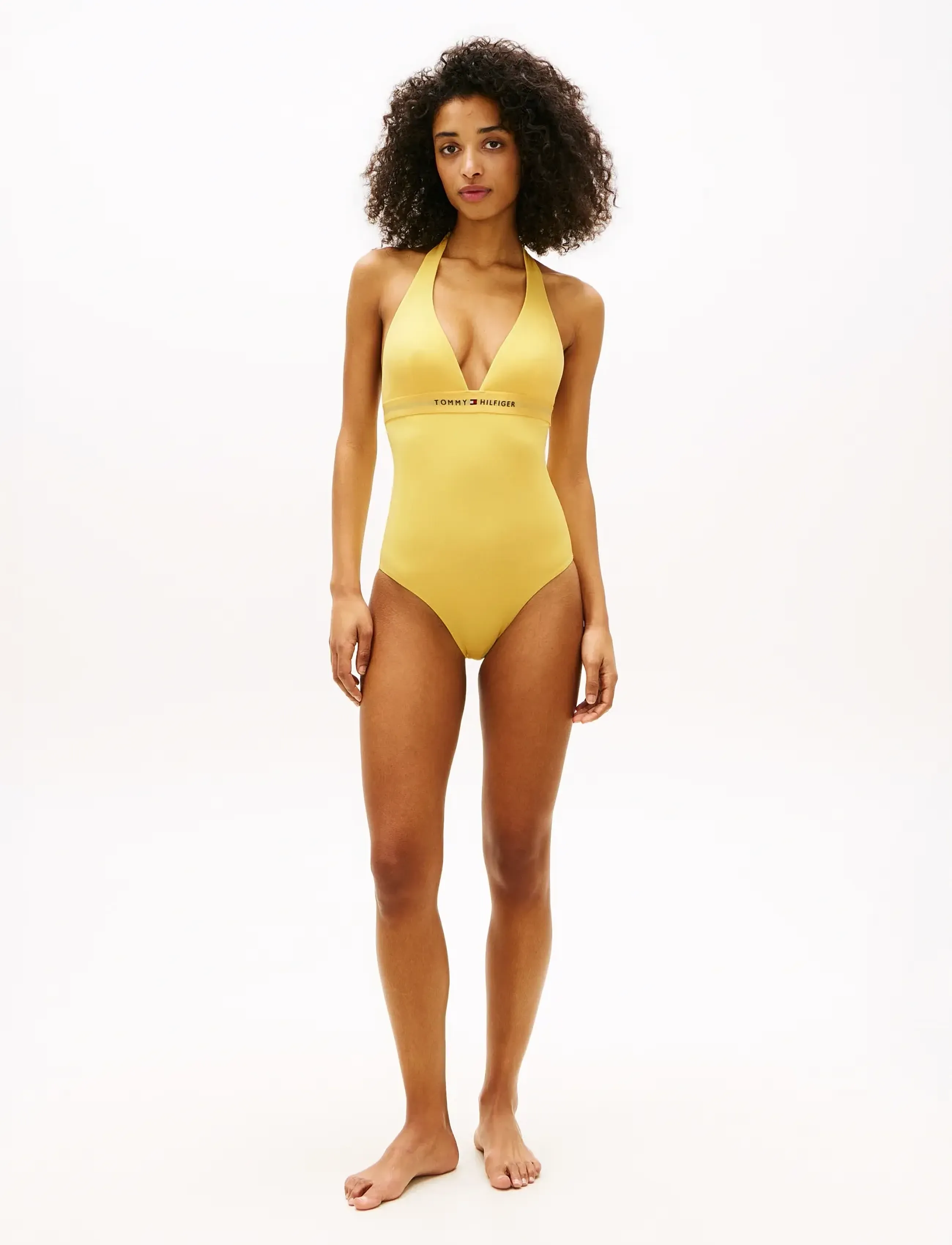 Tommy Hilfiger - HALTER RP OP - badeanzüge - citronella - 3