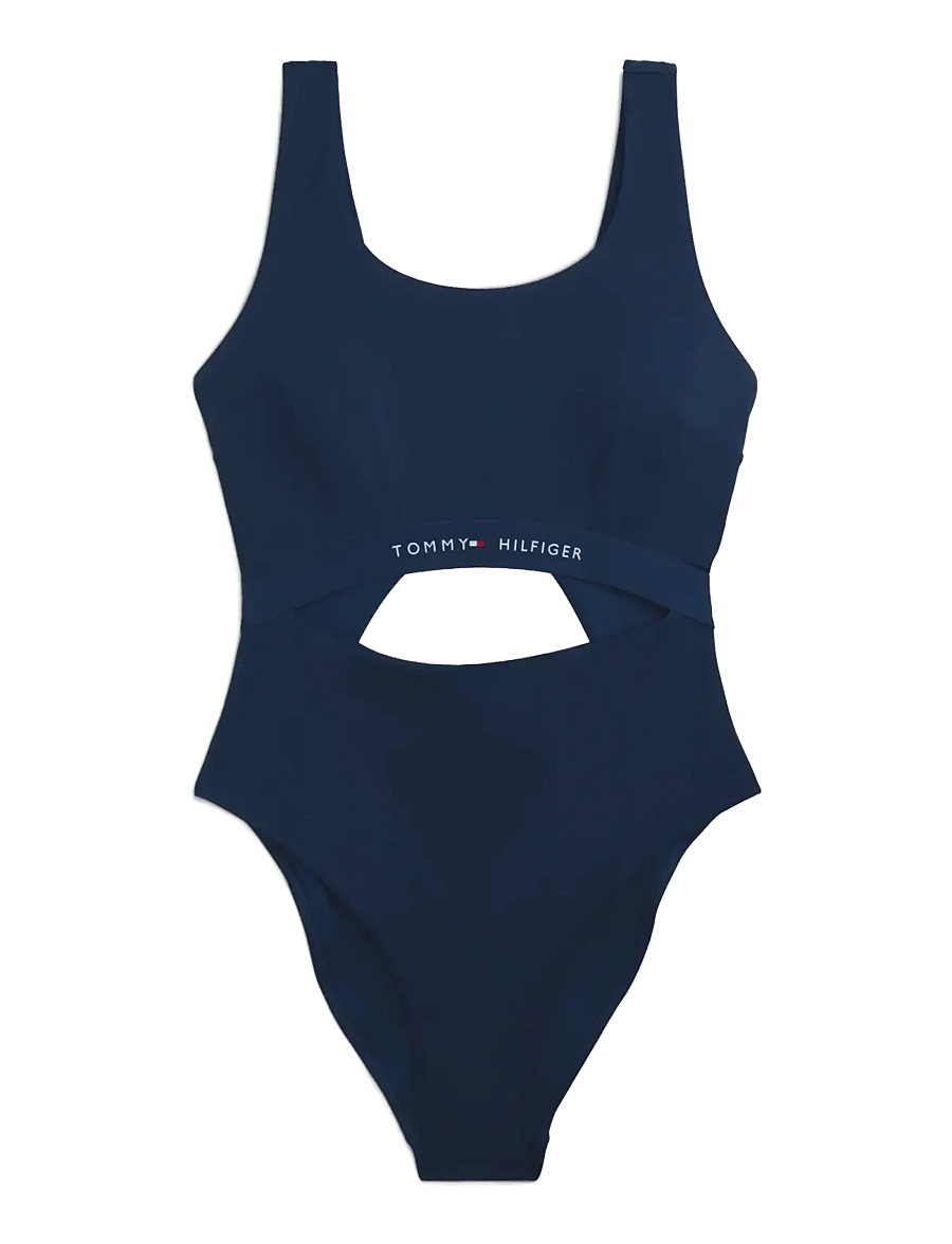 Tommy Hilfiger - CUT OUT ONE PIECE - badeanzüge - dark night navy - 1