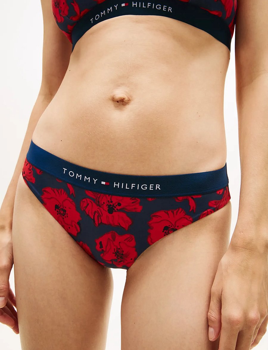 Tommy Hilfiger - CLASSIC BIKINI PRINT - bikini-slips - poppy dark night navy - 4