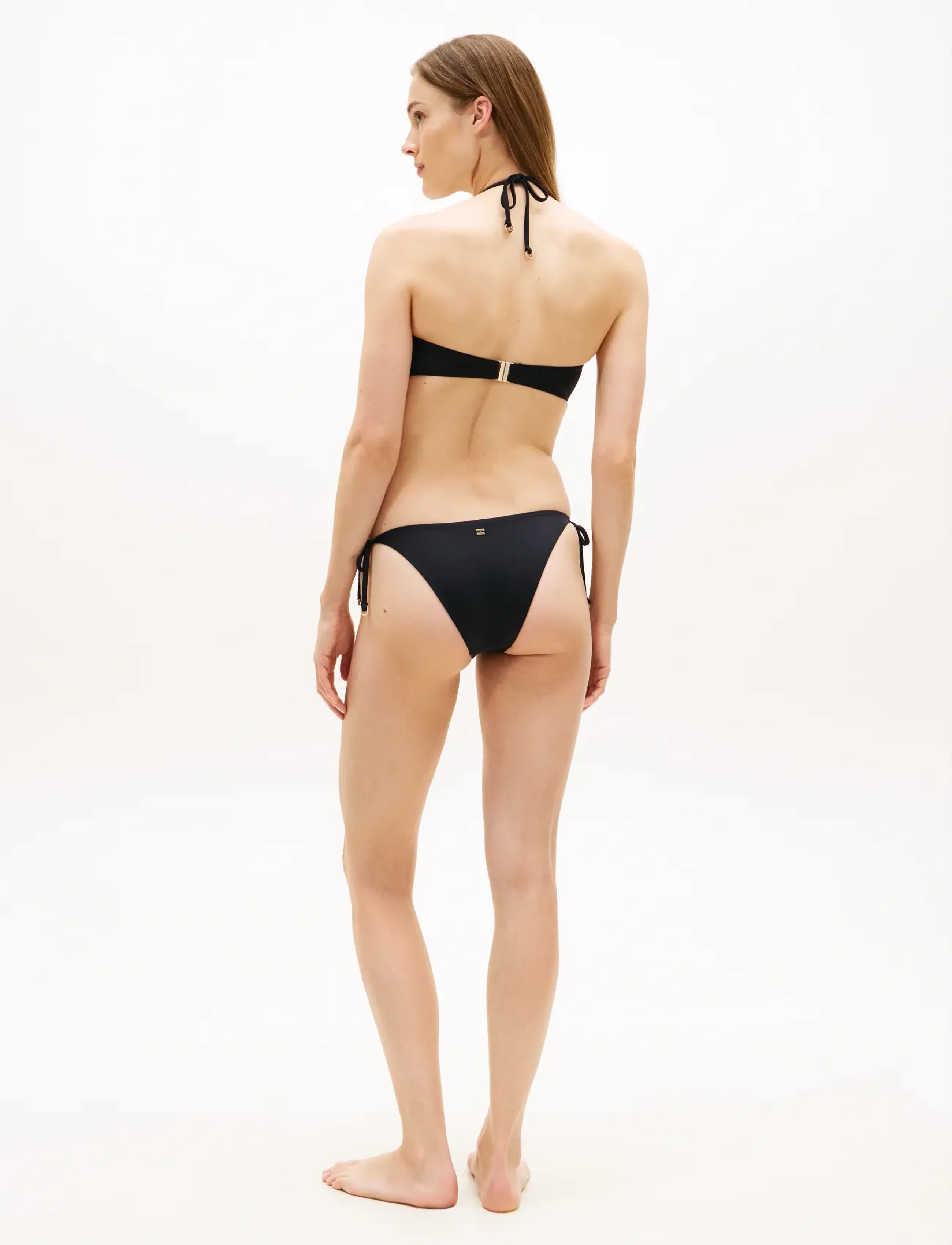 Tommy Hilfiger - V STRING SIDE TIE - side tie bikinitrosor - pvh black - 2
