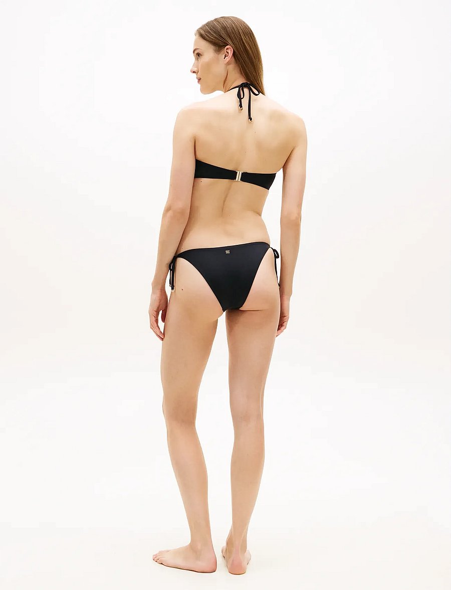 Tommy Hilfiger - V STRING SIDE TIE - side tie bikinitrosor - pvh black - 2