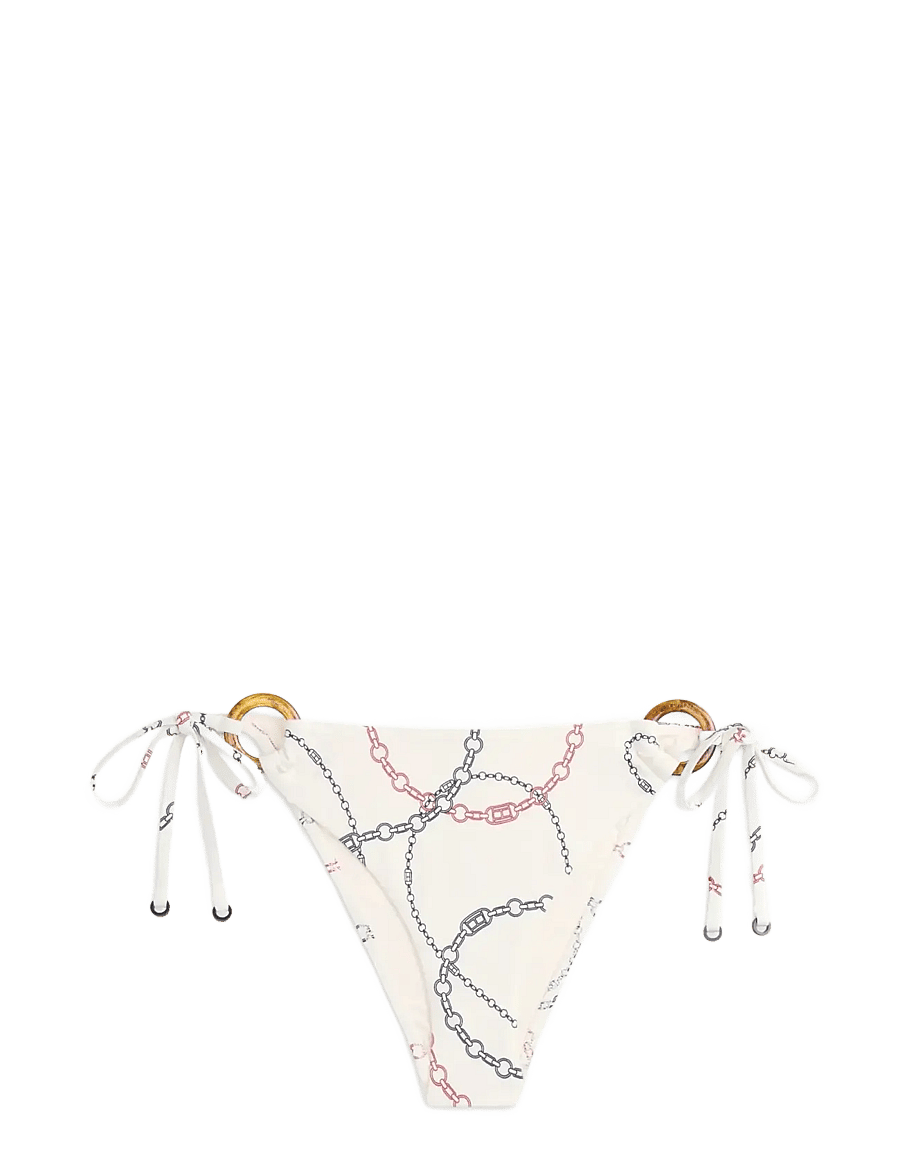 Tommy Hilfiger - V STRING SIDE TIE PRINT - side tie bikinier - chain rope calico - 1