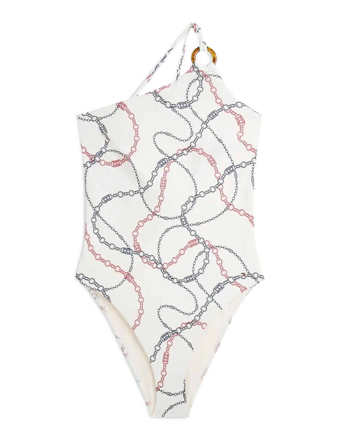 TOMMY HILFIGER One Schulter Op Print Cream - S - Damen