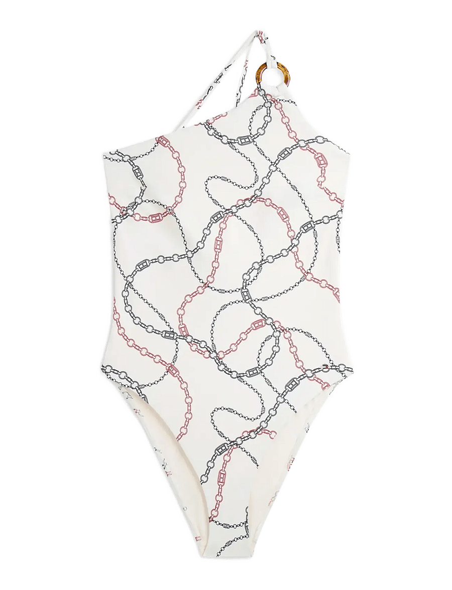 Tommy Hilfiger - ONE SHOULDER OP PRINT - chain rope calico - 1