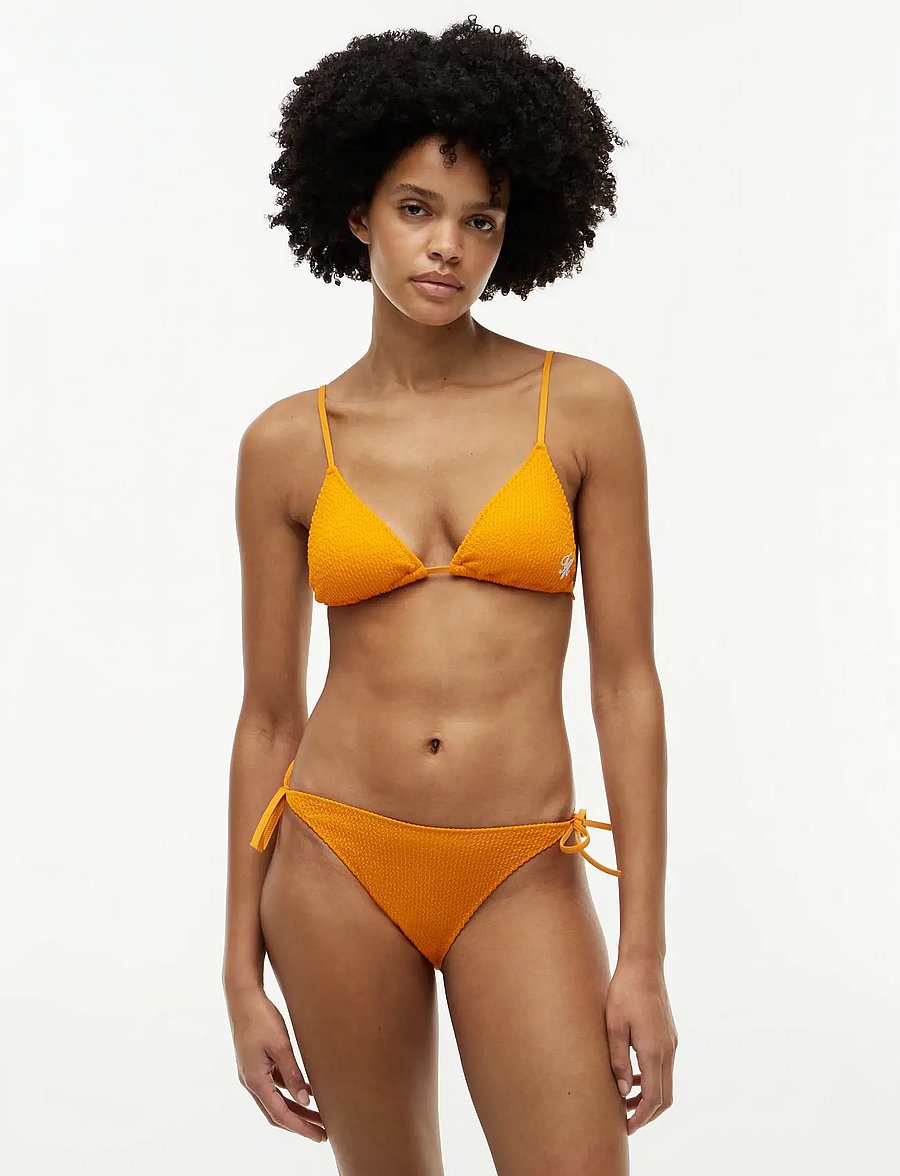 Tommy Hilfiger - V STRING SIDE TIE - side tie bikinitrosor - orange hype - 0