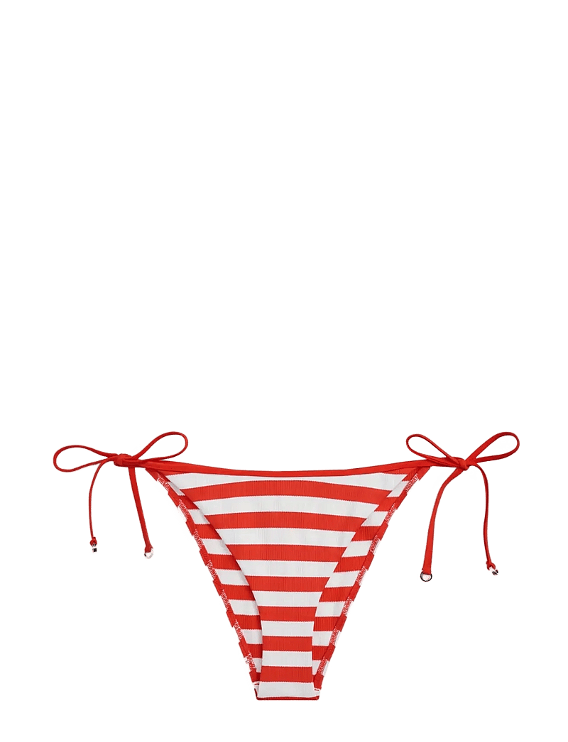 Tommy Hilfiger - V STRING SIDE TIE - bikinis mit seitenbändern - stripe fireworks calico - 1