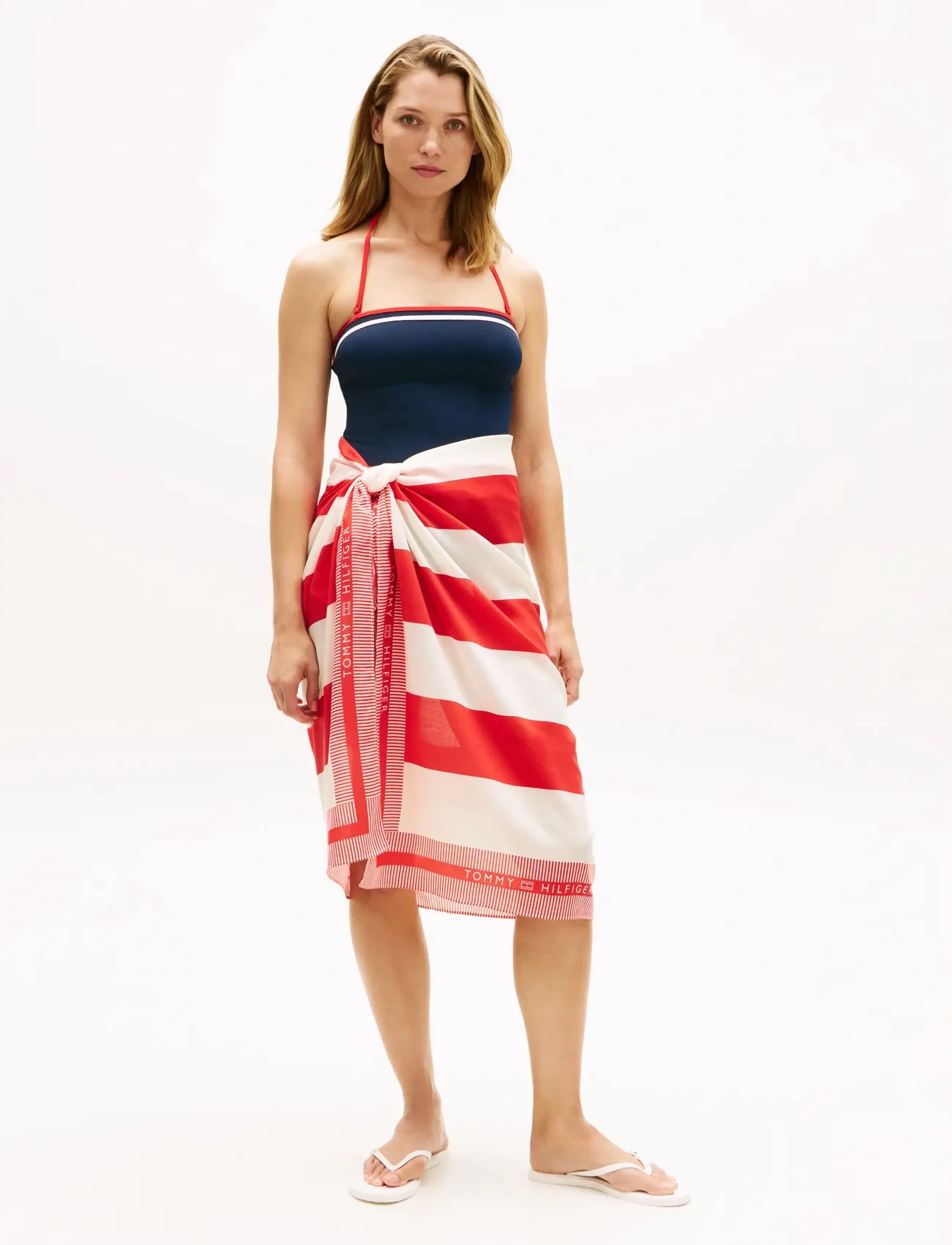 Tommy Hilfiger - PAREO - ręczniki plażowe - stripe firewors  calico framed - 2