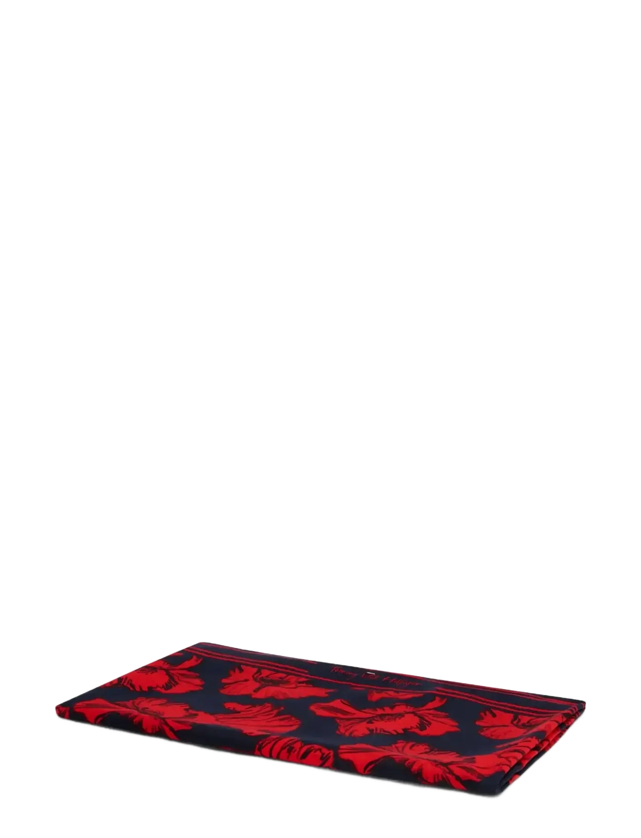 Tommy Hilfiger PAREO - Rannarätikud - POPPY NAVY FRAMED / red