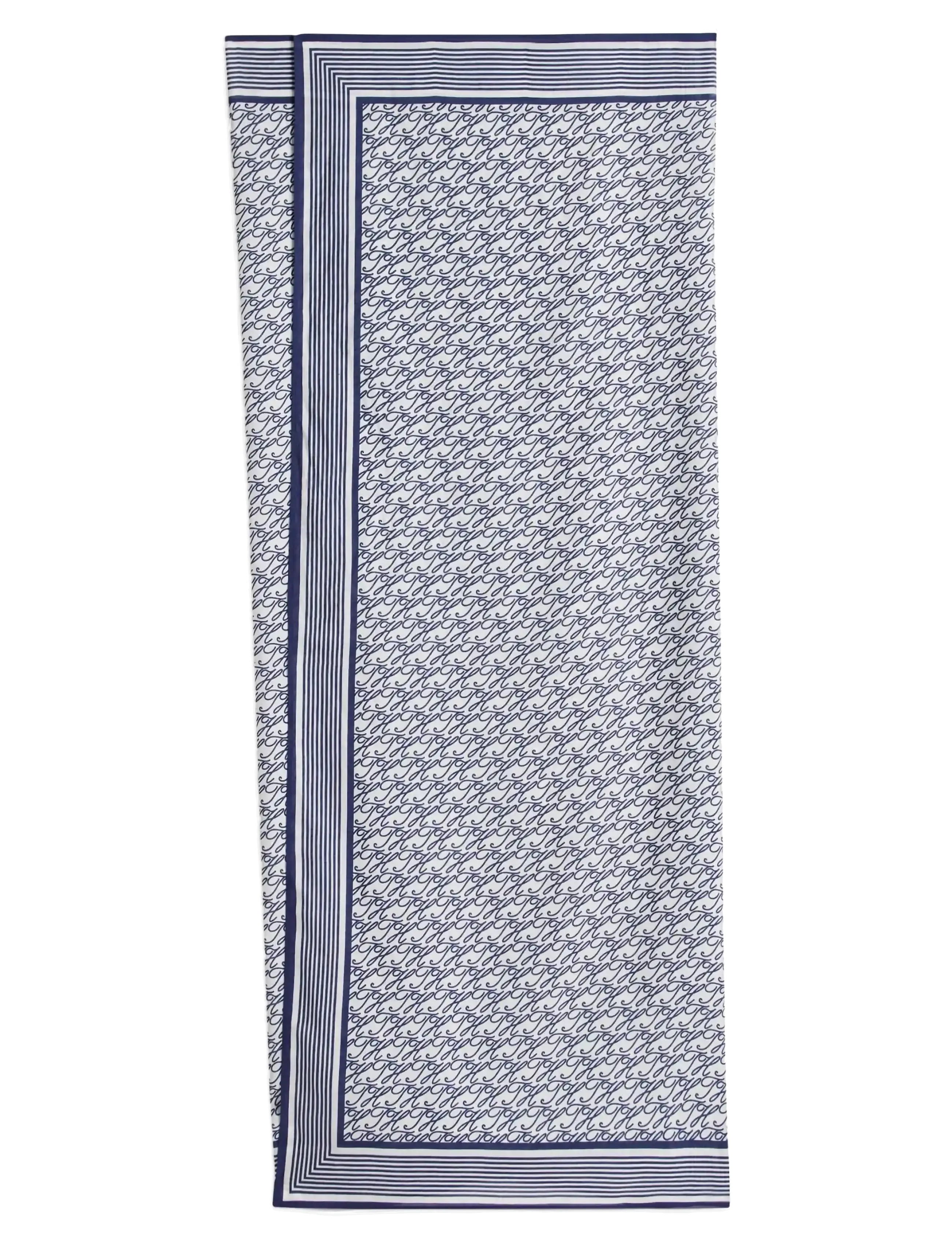 Tommy Hilfiger PAREO - Tøj - SCRIPT ALL OVER FRAMED / navy