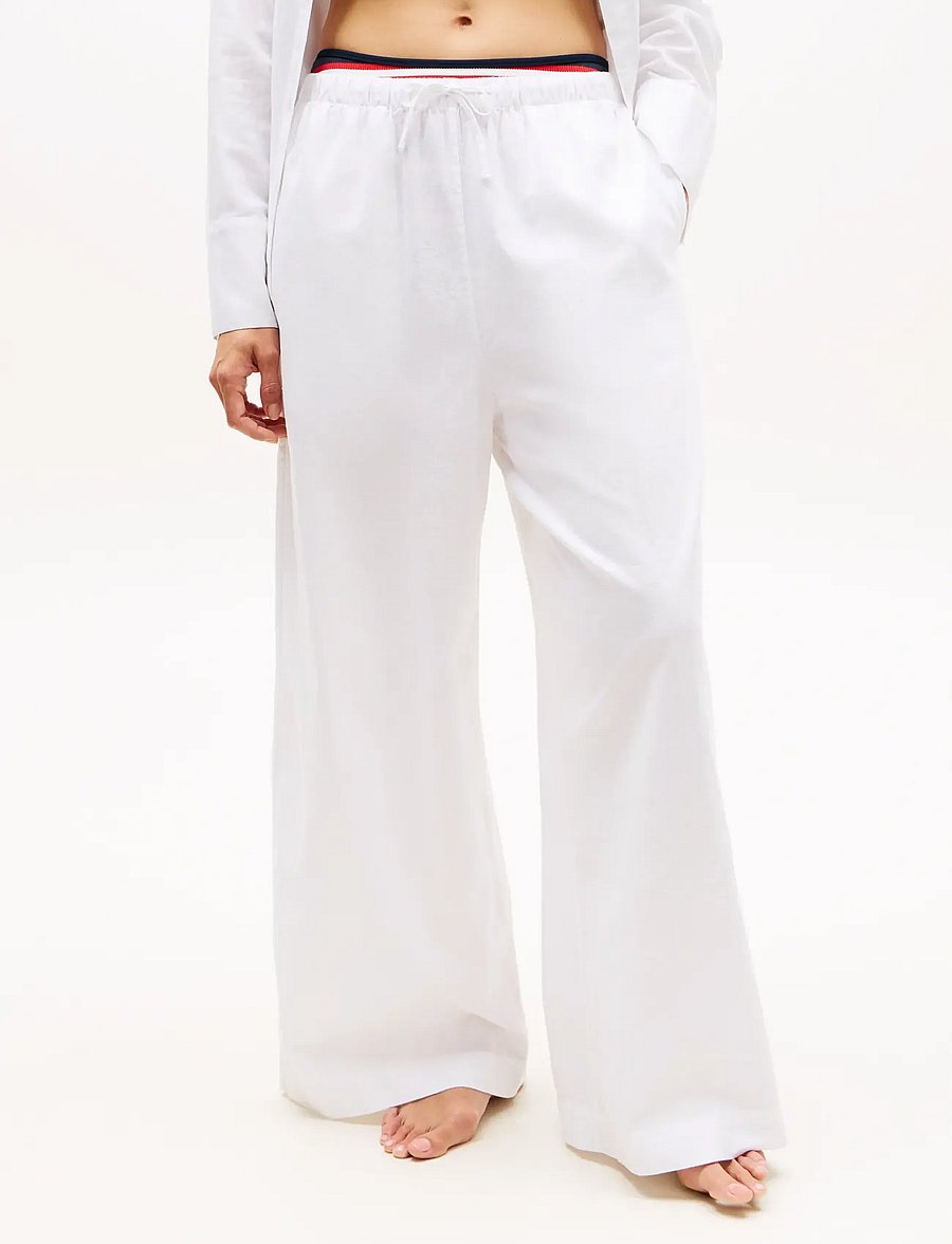 Tommy Hilfiger - WIDE LEG PANTS (EXT) - strandtøj - pvh classic white - 0