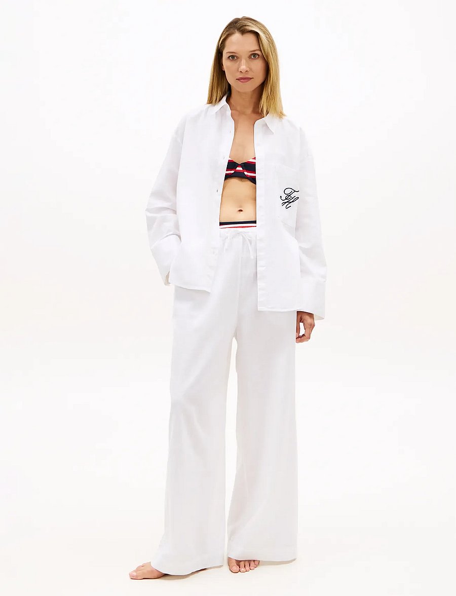 Tommy Hilfiger - WIDE LEG PANTS (EXT) - strandtøj - pvh classic white - 3