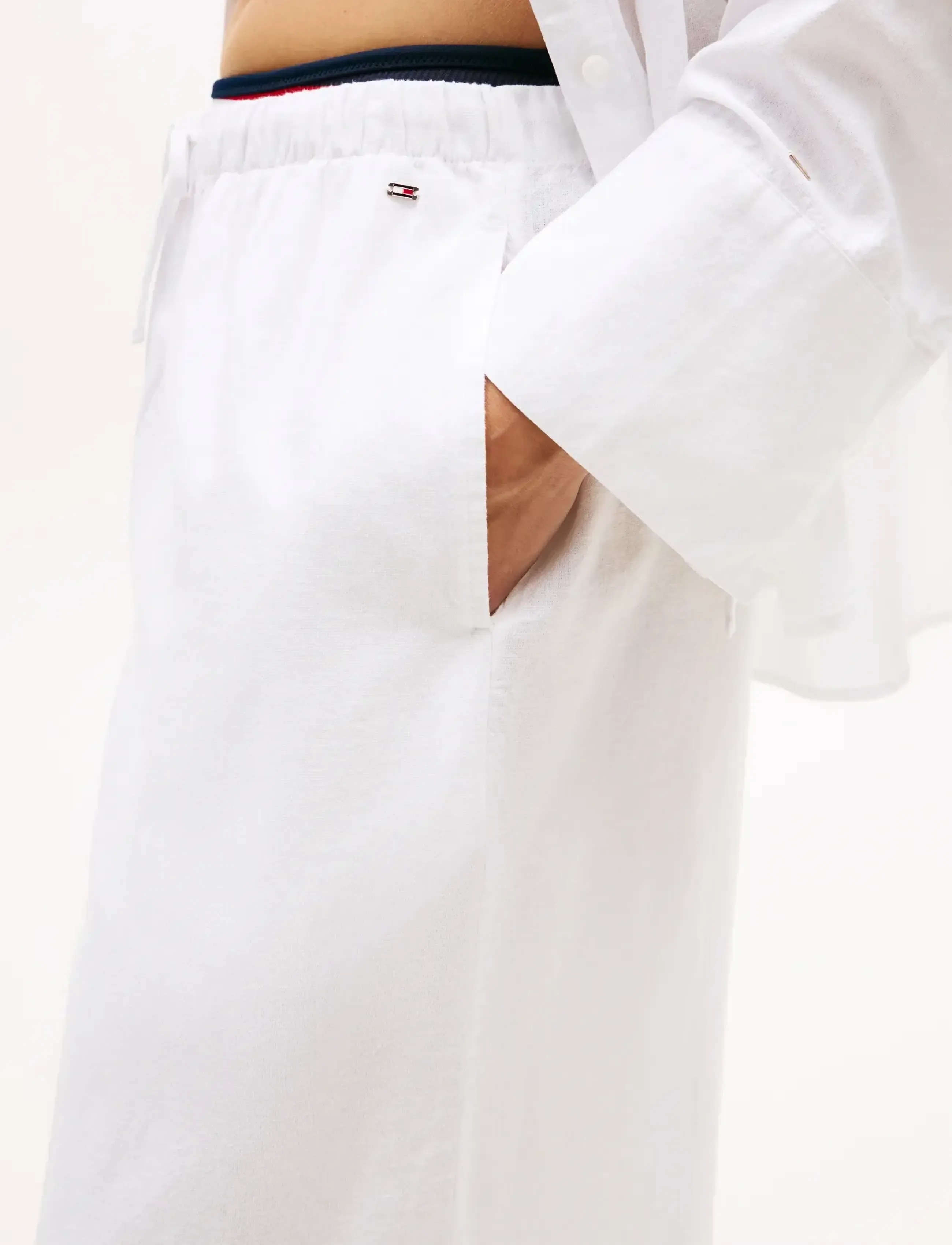Tommy Hilfiger - WIDE LEG PANTS (EXT) - strandtøj - pvh classic white - 4