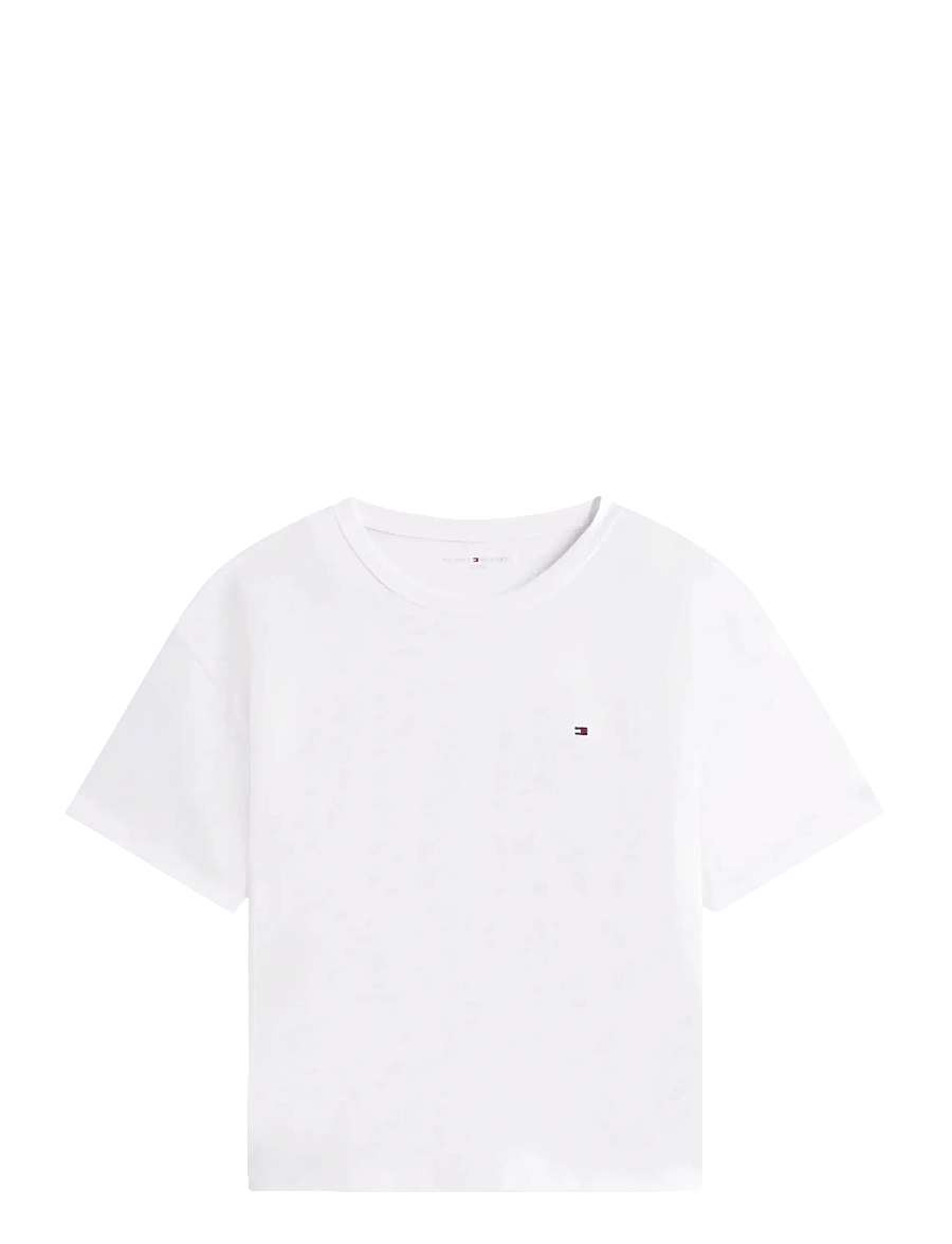 Tommy Hilfiger - JERSEY SS TEE EMB SHORT PJ SET - pyjamas - white - 2