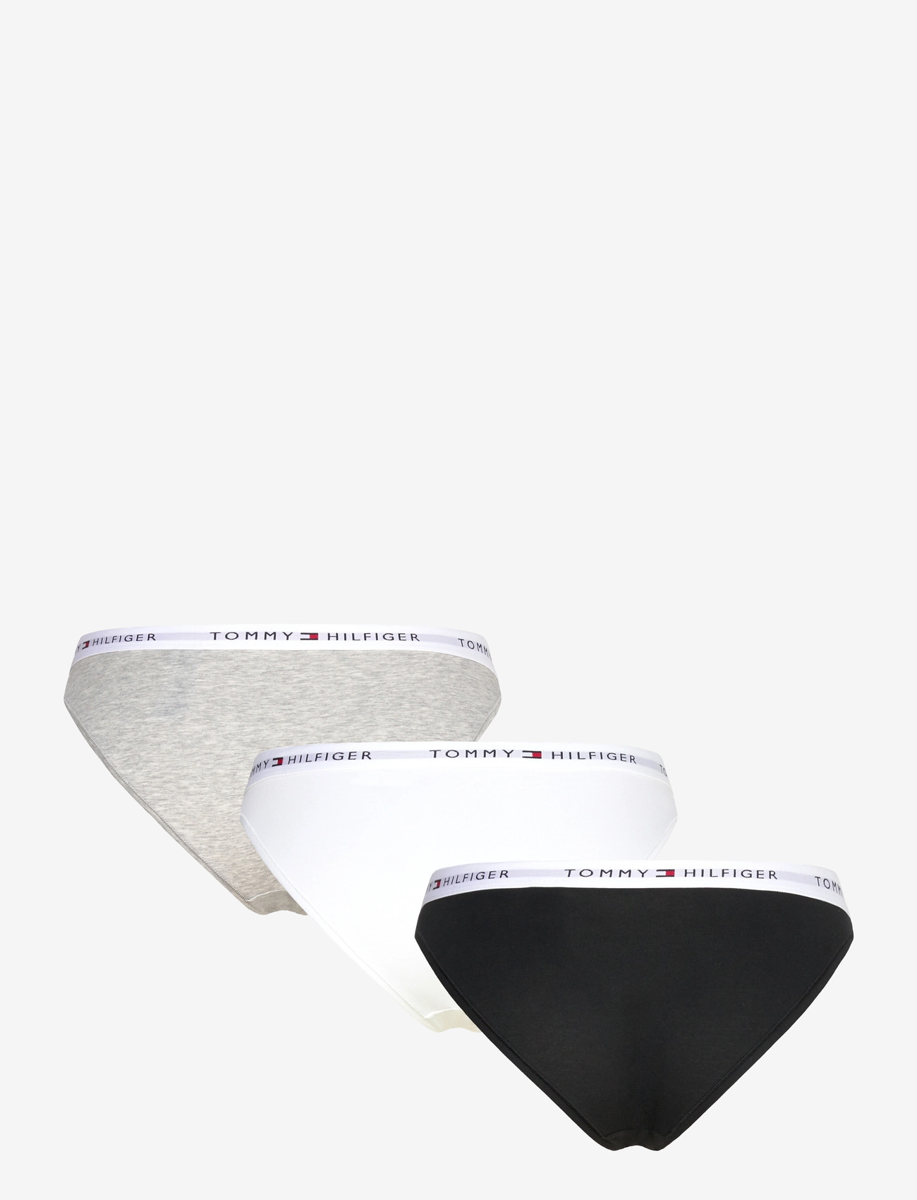 Tommy Hilfiger - 3 PACK BIKINI - briefs - medium grey htr white black - 2