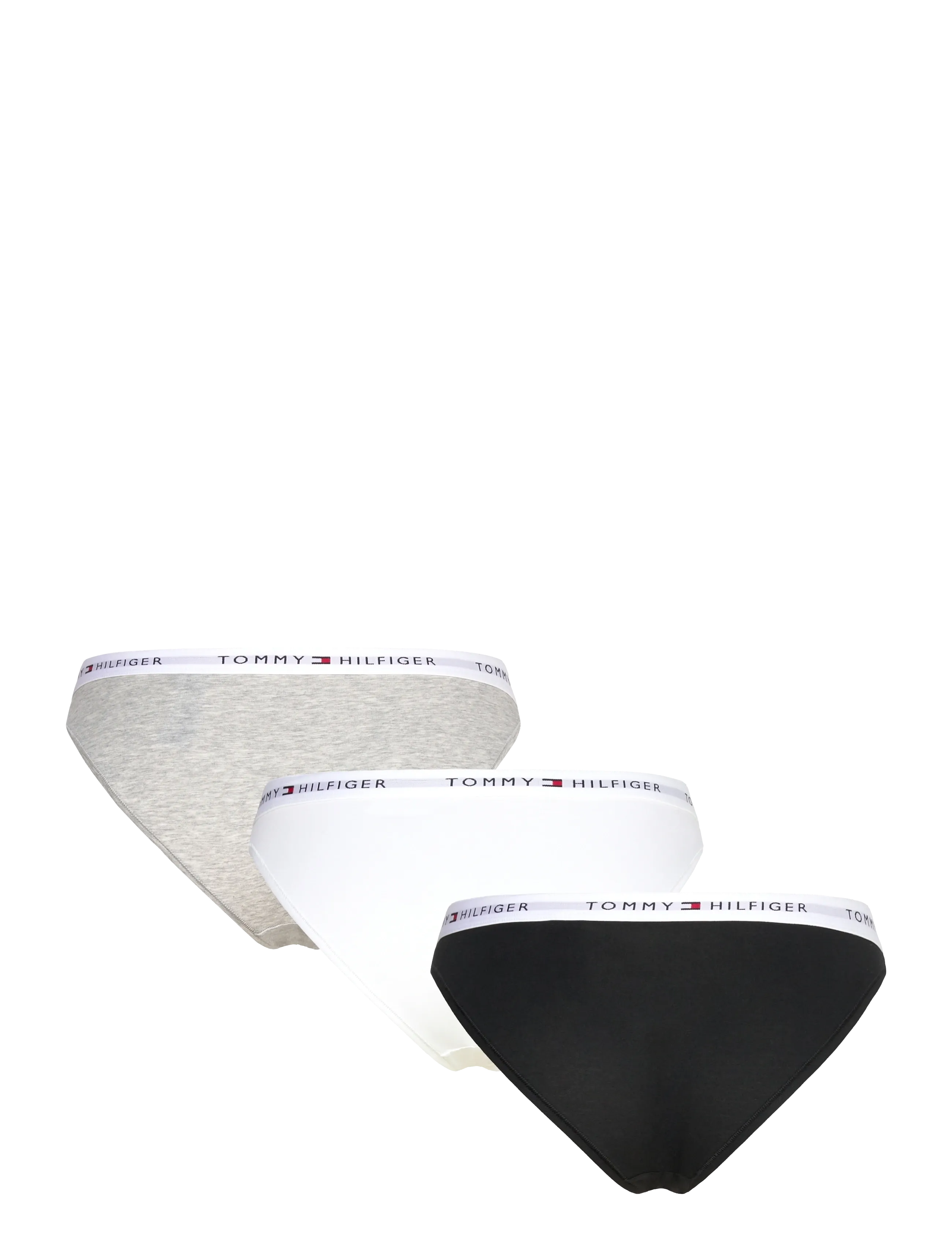 Tommy Hilfiger - 3 PACK BIKINI - briefs - medium grey htr white black - 2