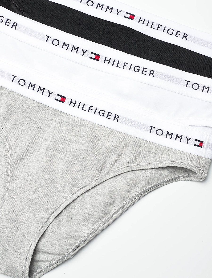 Tommy Hilfiger - 3 PACK BIKINI - püksikud - medium grey htr white black - 1