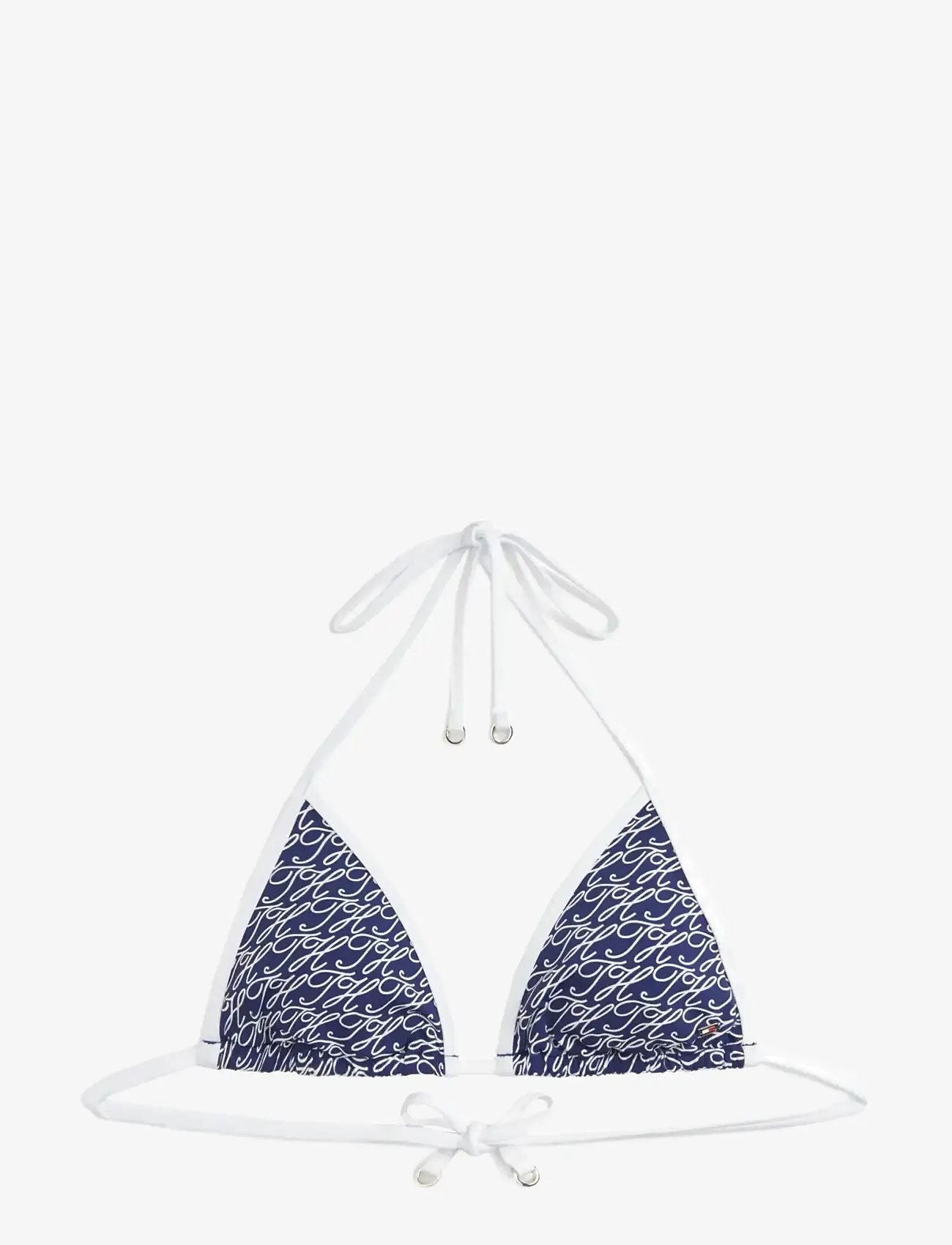 Tommy Hilfiger - TRIANGLE RP PRINT - kolmnurksed bikiinide ülaosad - script all over navy - 1