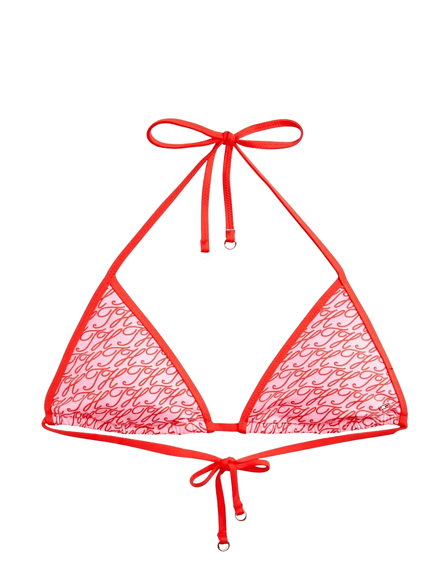Tommy Hilfiger - TRIANGLE RP PRINT - dreieck-bikini-oberteile - script all over rose - 1