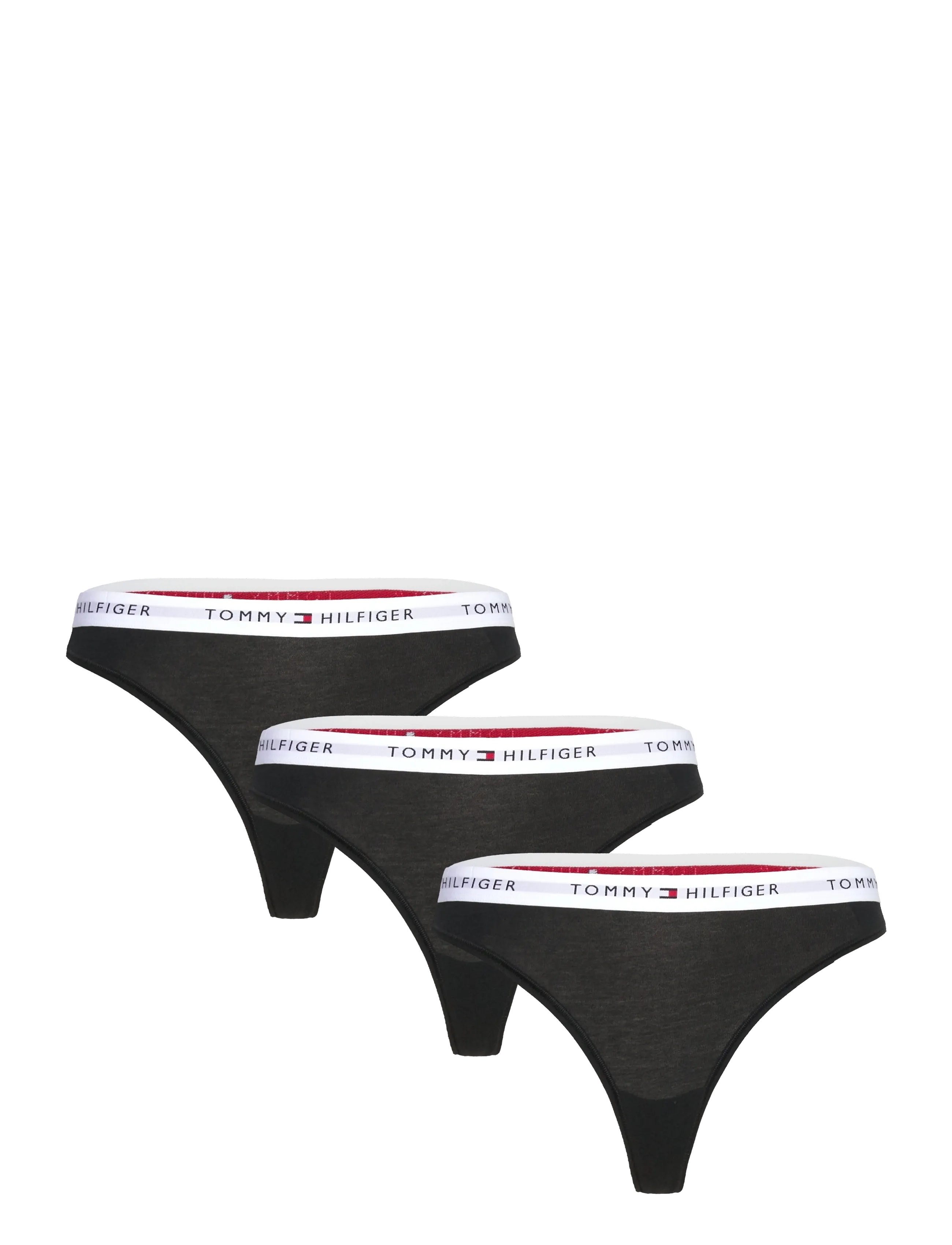 Tommy Hilfiger 3 Pack Thong, L, Panties, Schwarz - Frauen