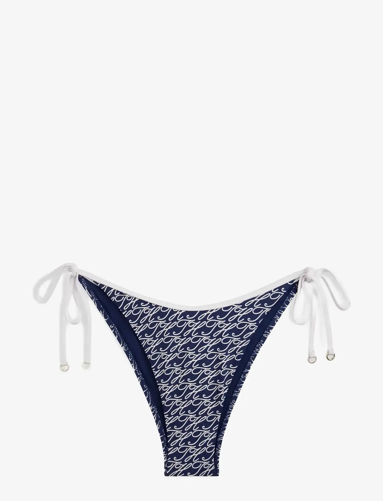 Tommy Hilfiger - V SIDE TIE PRINT - side tie bikinier - script all over navy - 1