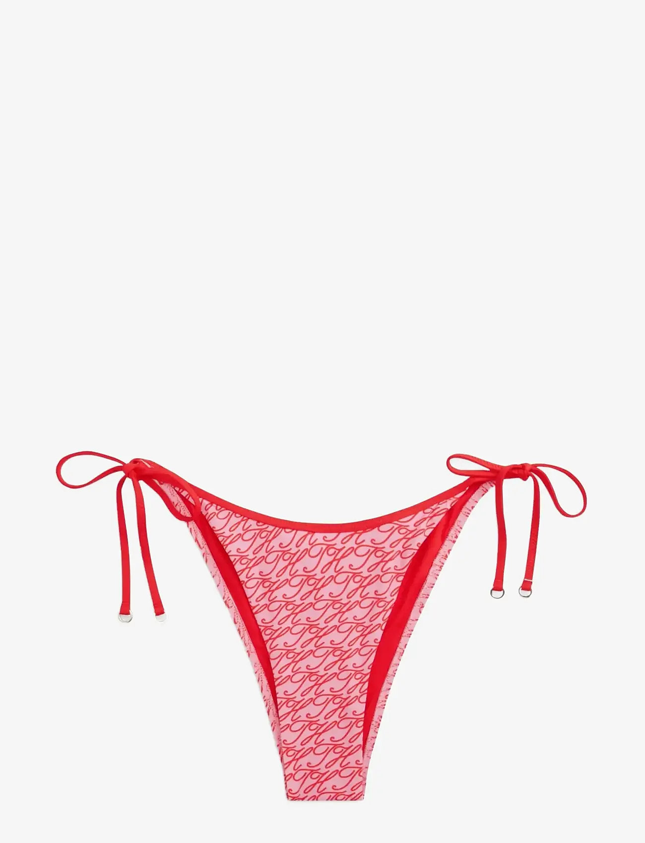 Tommy Hilfiger - V SIDE TIE PRINT - küljele seotavad bikiinid - script all over rose - 1