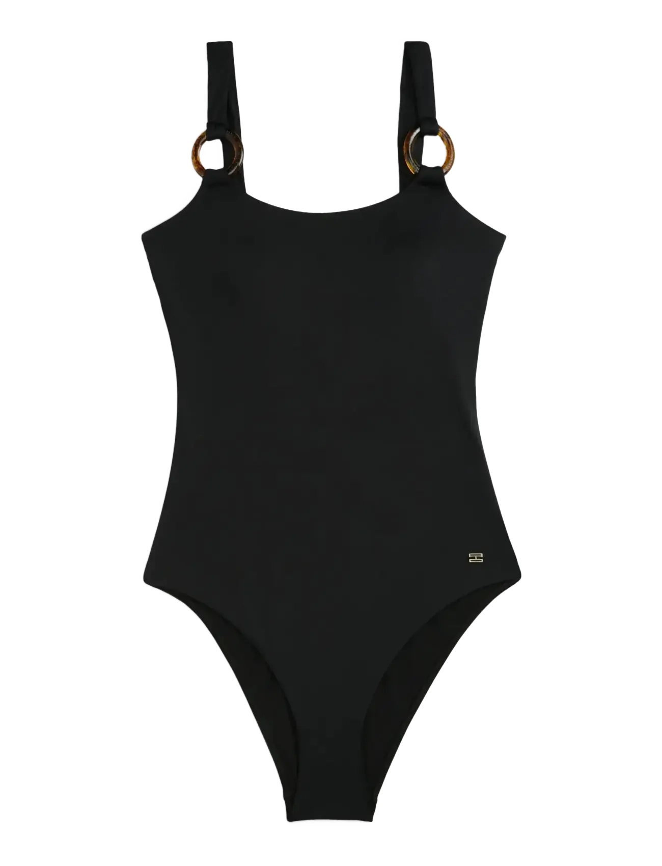 Tommy Hilfiger SCOOP BACK OP - Bademode - PVH BLACK / black