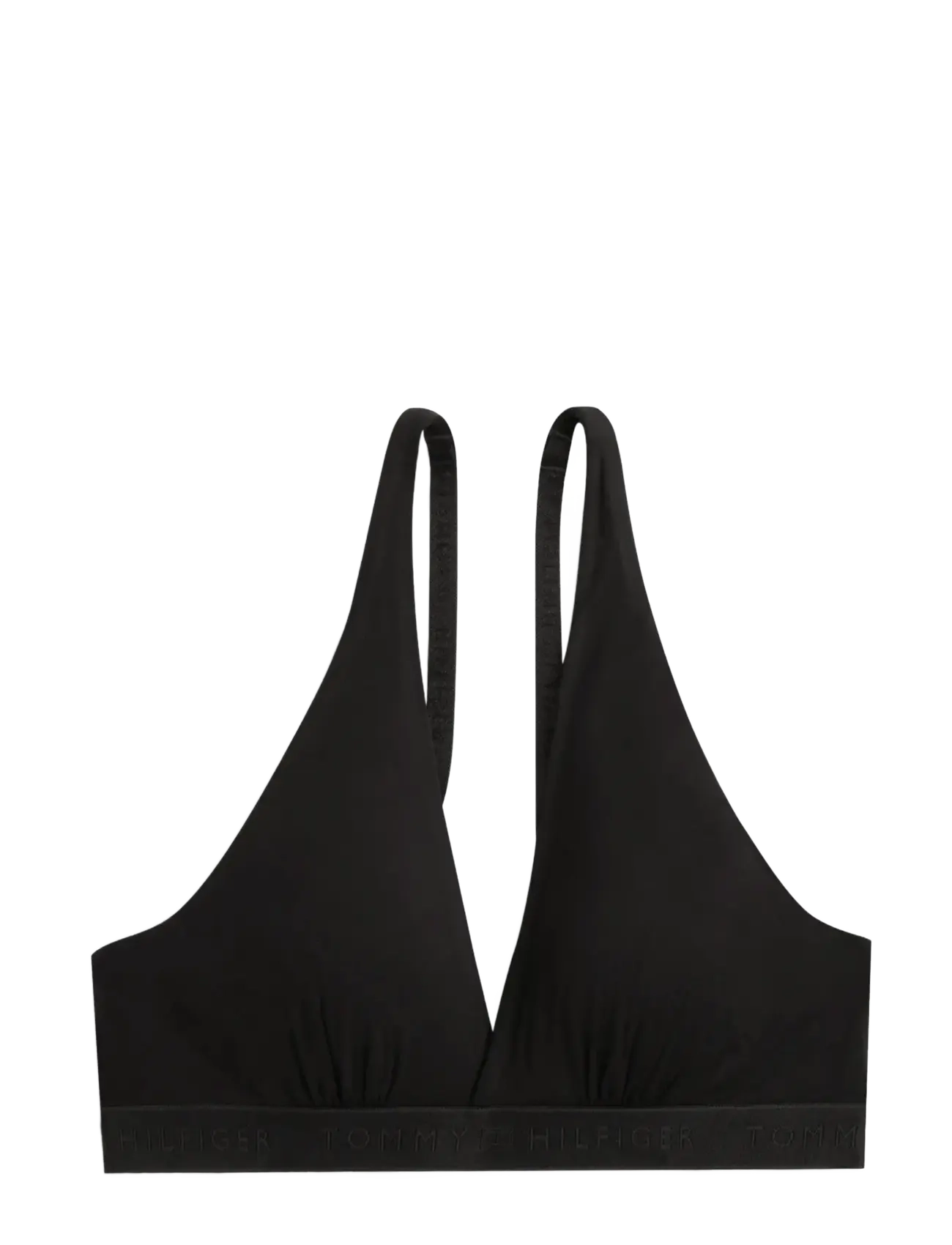Tommy Hilfiger LONGLINE RP TRIANGLE - BH'er - BLACK / black