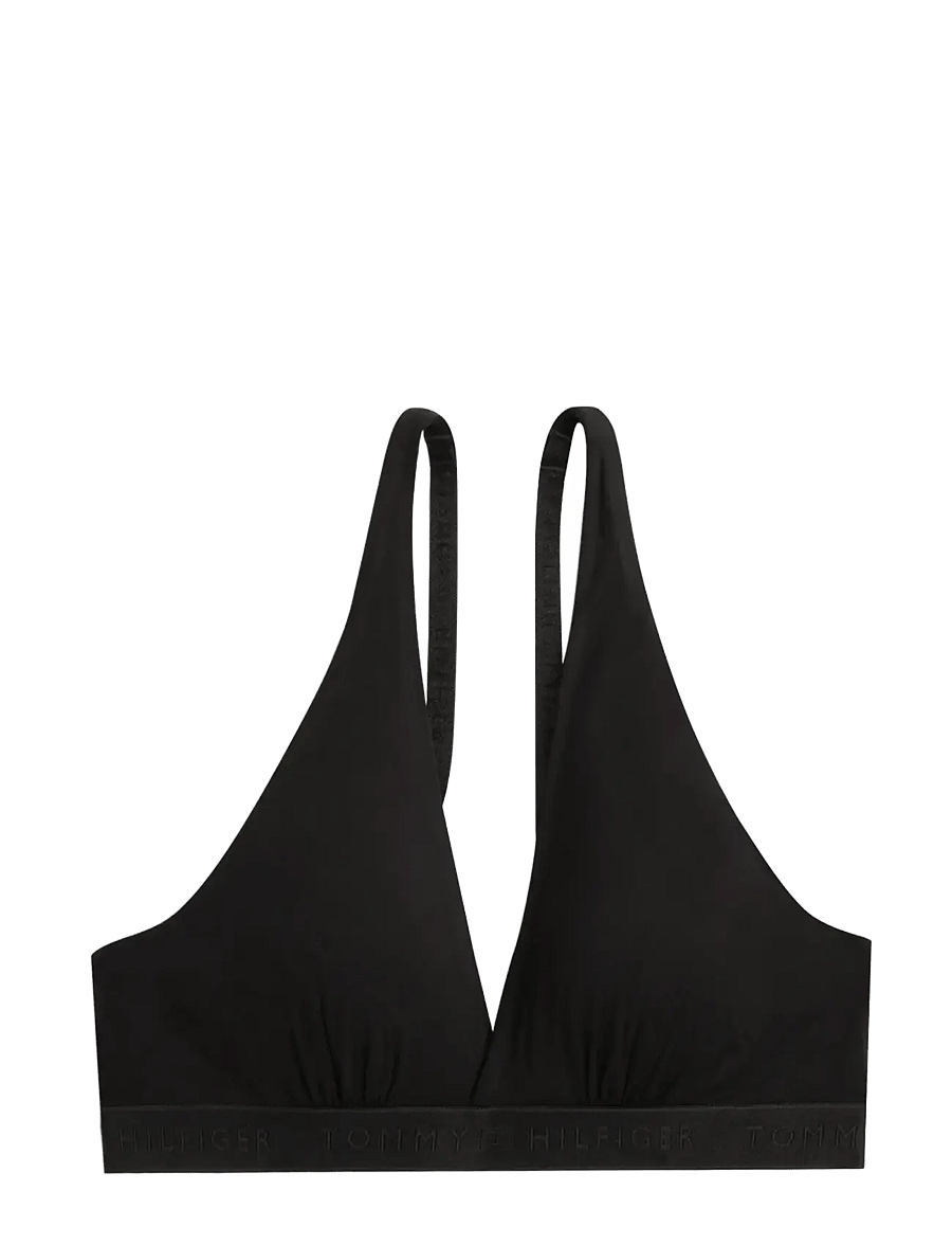 Tommy Hilfiger - LONGLINE RP TRIANGLE - trekant-bikinis - black - 1