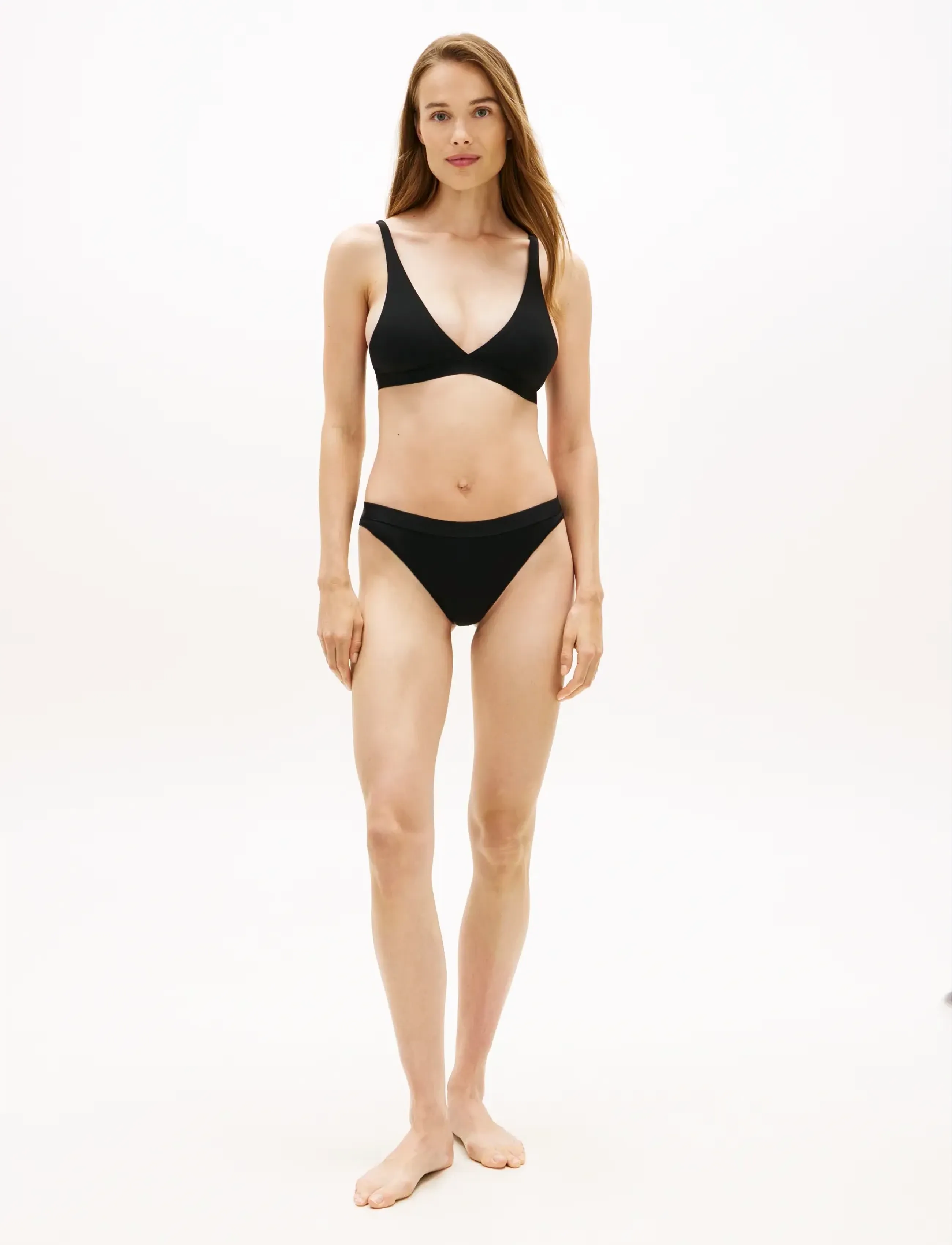 Tommy Hilfiger - LONGLINE RP TRIANGLE - triangle bikinis - black - 3