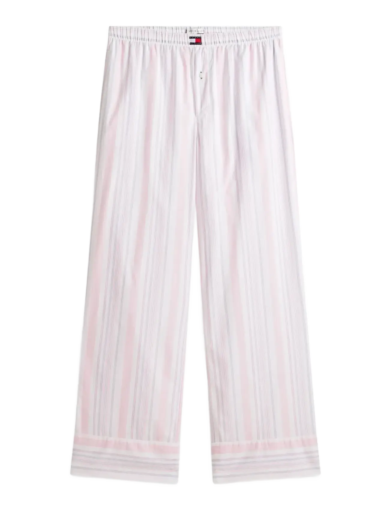 Tommy Hilfiger POPLIN STRIPE PANTS - Uus - CLASSIC PINK MULTI STRIPE / pink/rose
