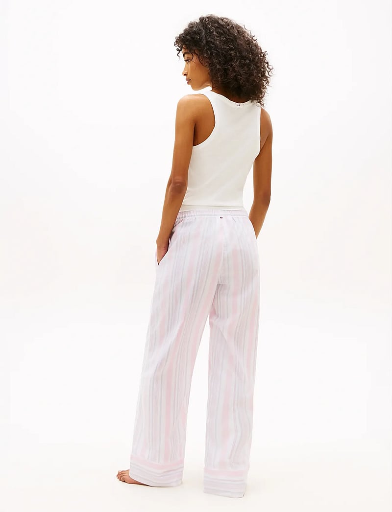 Tommy Hilfiger - POPLIN STRIPE PANTS - natbukser - classic pink multi stripe - 2