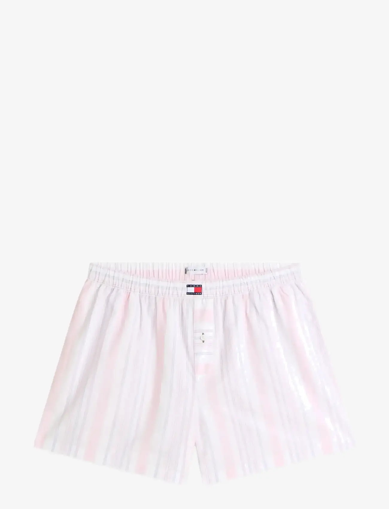 Tommy Hilfiger - POPLIN STRIPE SHORTS - pyjamasshorts - classic pink multi stripe - 1