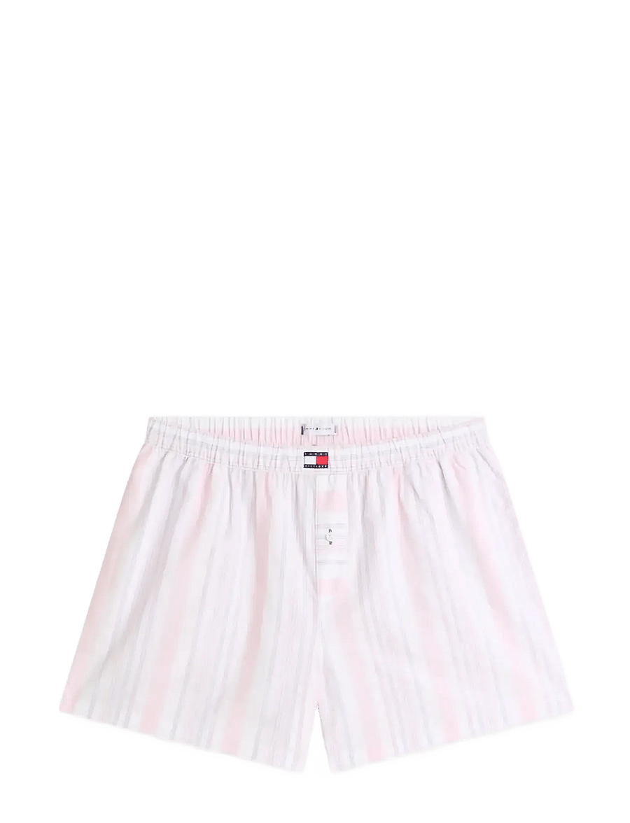 Tommy Hilfiger - POPLIN STRIPE SHORTS - natshorts - classic pink multi stripe - 1