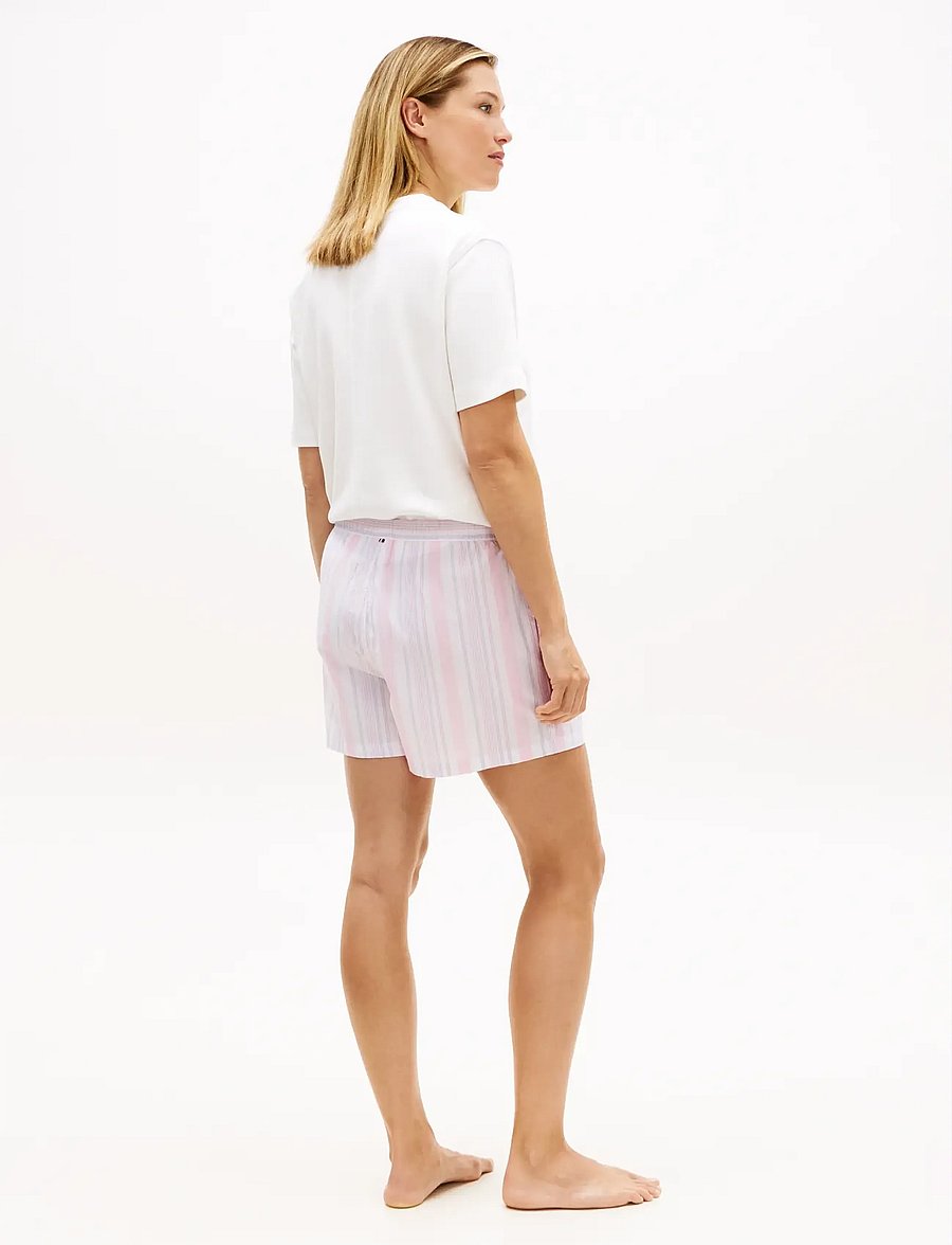 Tommy Hilfiger - POPLIN STRIPE SHORTS - natshorts - classic pink multi stripe - 2