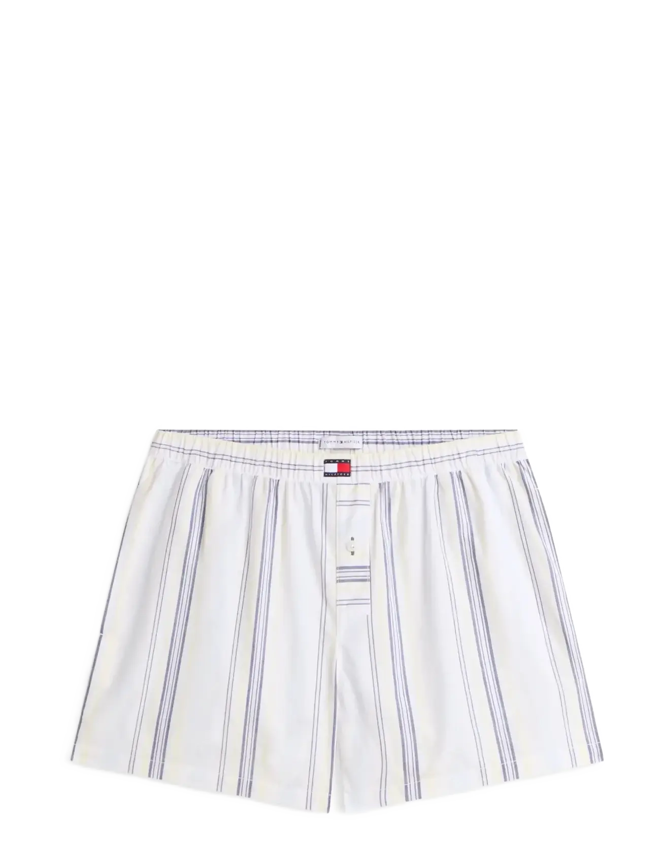 Tommy Hilfiger POPLIN STRIPE SHORTS - Undertøj - KEEPSAKE BLUE MULTI STRIPE / white