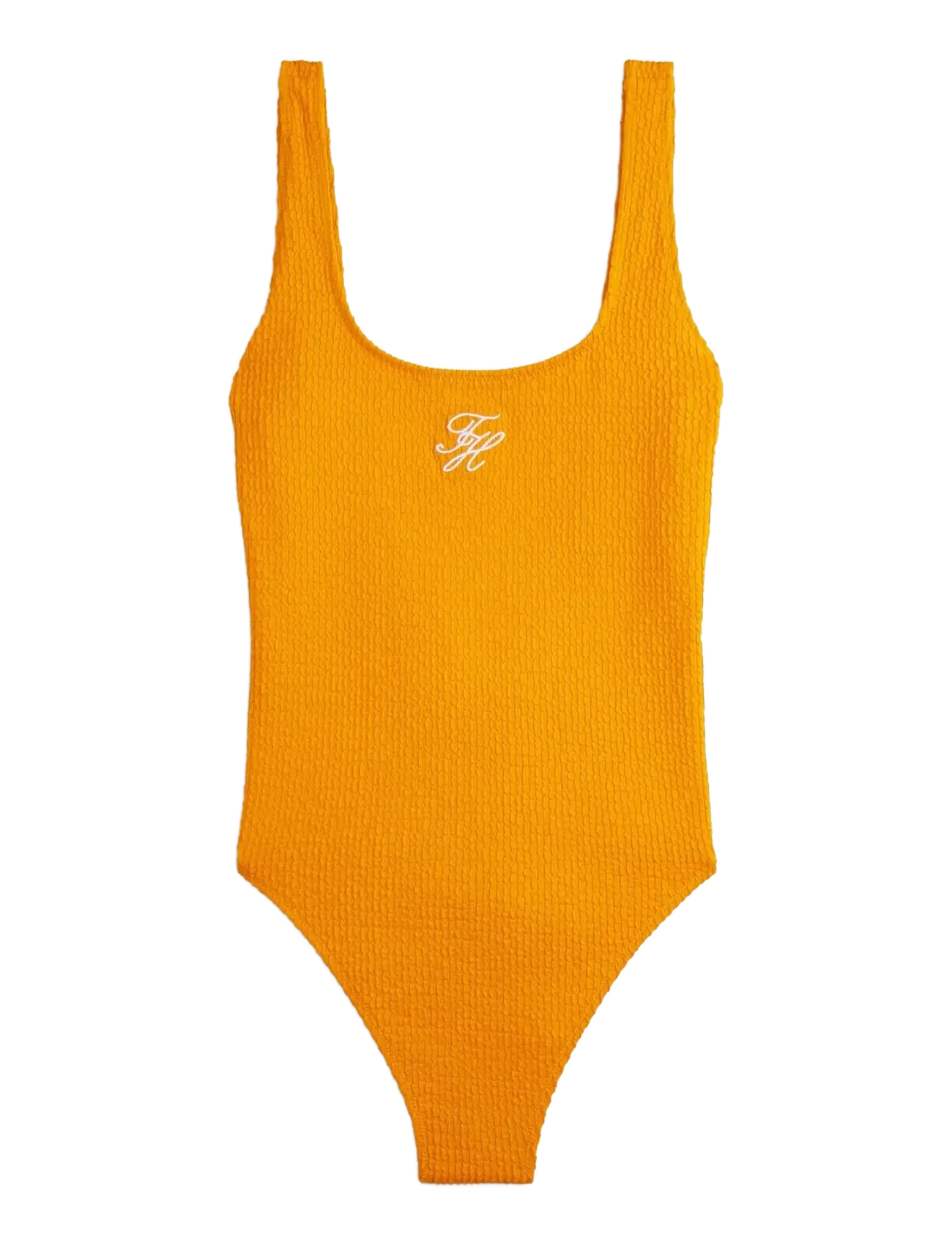 Tommy Hilfiger SCOOP BACK ONE PIECE - Tommy Jeans - ORANGE HYPE / orange