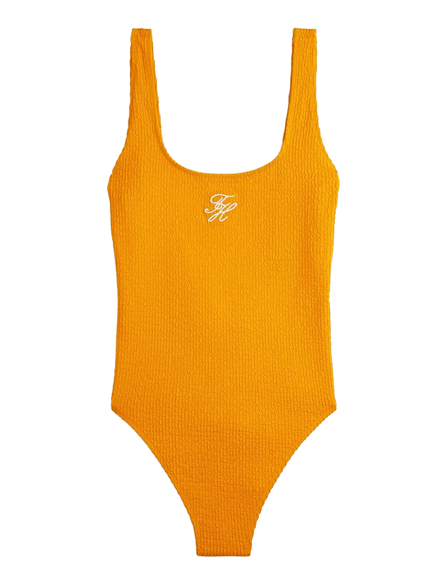 Tommy Hilfiger - SCOOP BACK ONE PIECE - badeanzüge - orange hype - 1