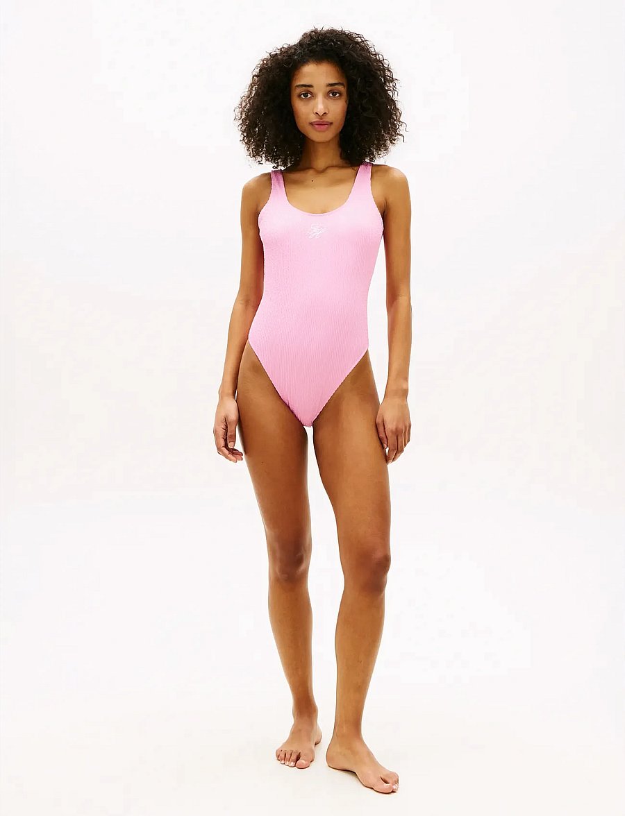 Tommy Hilfiger - SCOOP BACK ONE PIECE - badeanzüge - rose petal - 3