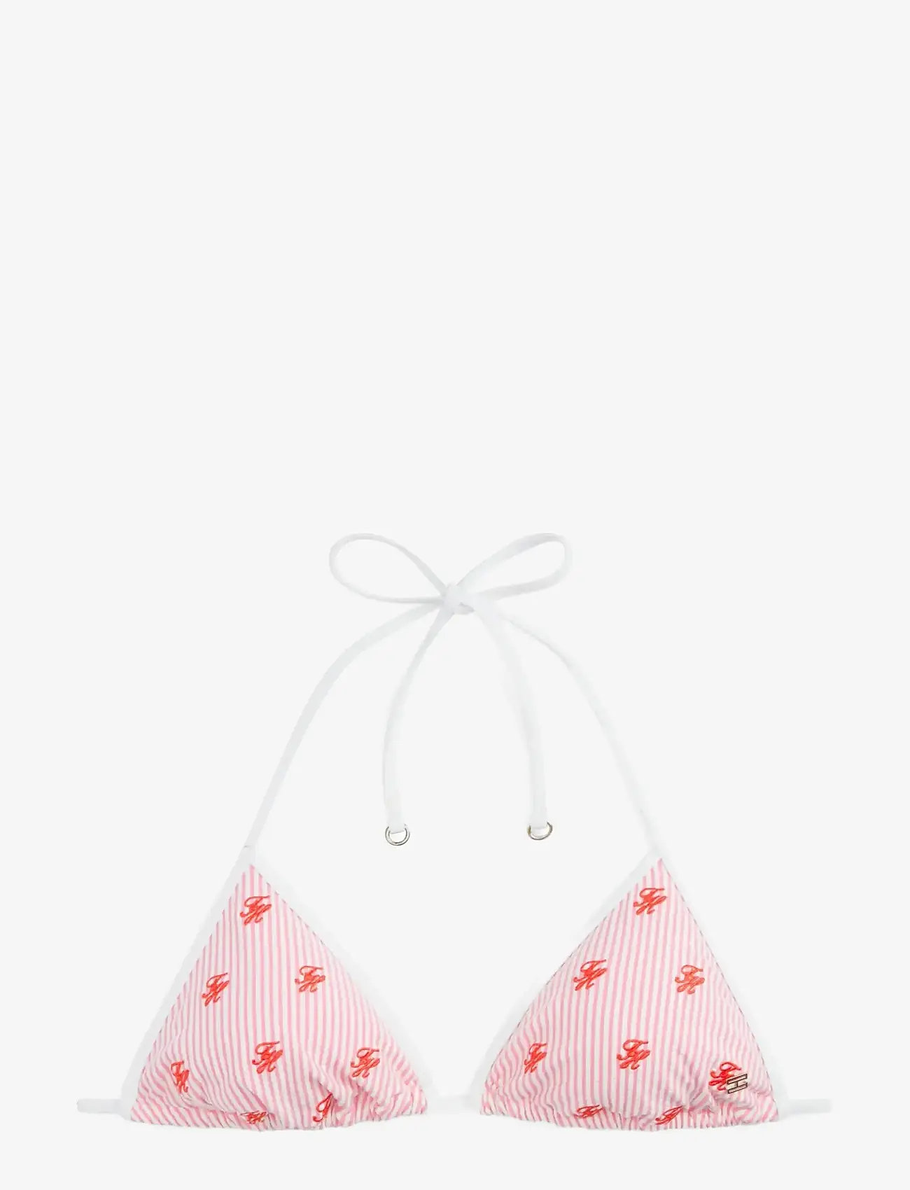 Tommy Hilfiger - TRIANGLE RP EMB. - dreieck-bikini-oberteile - ithaca scr rose petal white - 1
