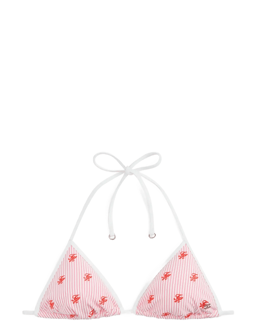 Tommy Hilfiger - TRIANGLE RP EMB. - kolmnurksed bikiinid - ithaca scr rose petal white - 1