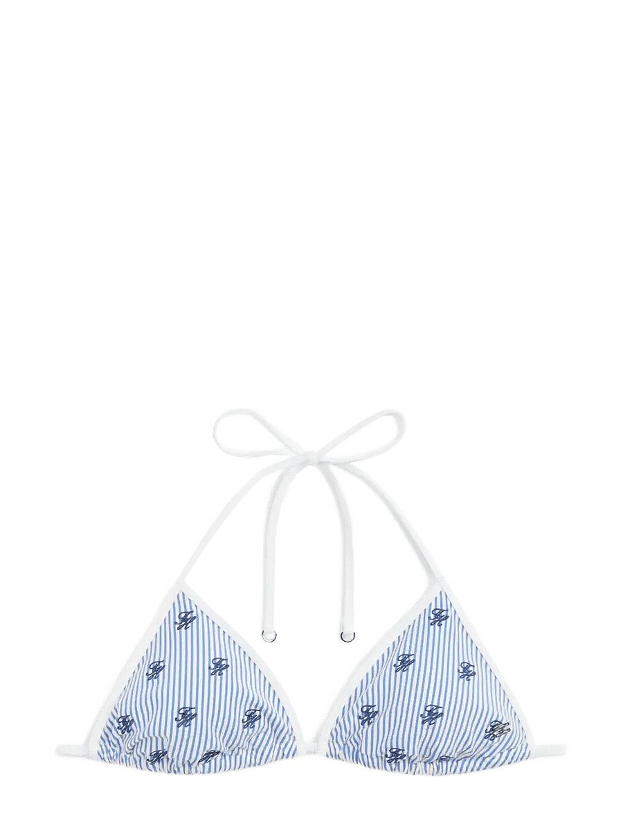 Tommy Hilfiger - TRIANGLE RP EMB. - triangelformad bikinis - ithaca scr blue spell white - 1