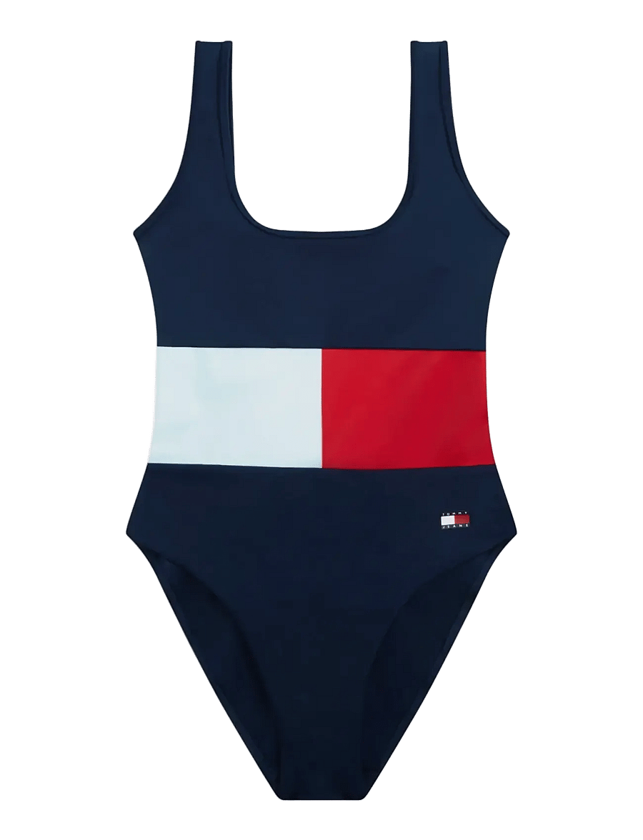 Tommy Hilfiger - SCOOP ONE PIECE (EXT SIZES) - badedragter - dark night navy - 1