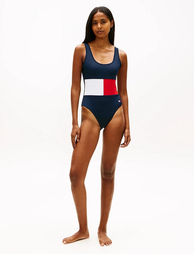 Tommy Hilfiger - SCOOP ONE PIECE (EXT SIZES) - badedragter - dark night navy - 3